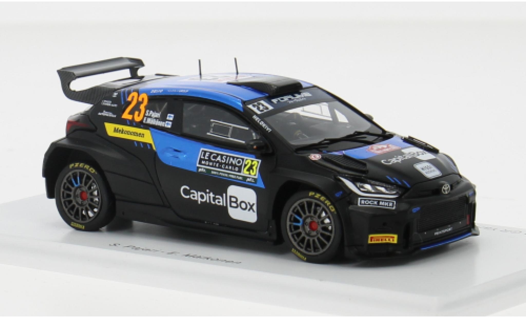 Toyota Yaris 1/43 Spark GR Rally2 No.23 Sprintsport Racing Team Rallye WM Rallye Monte Carlo 2024 1:43 modellino in miniatura