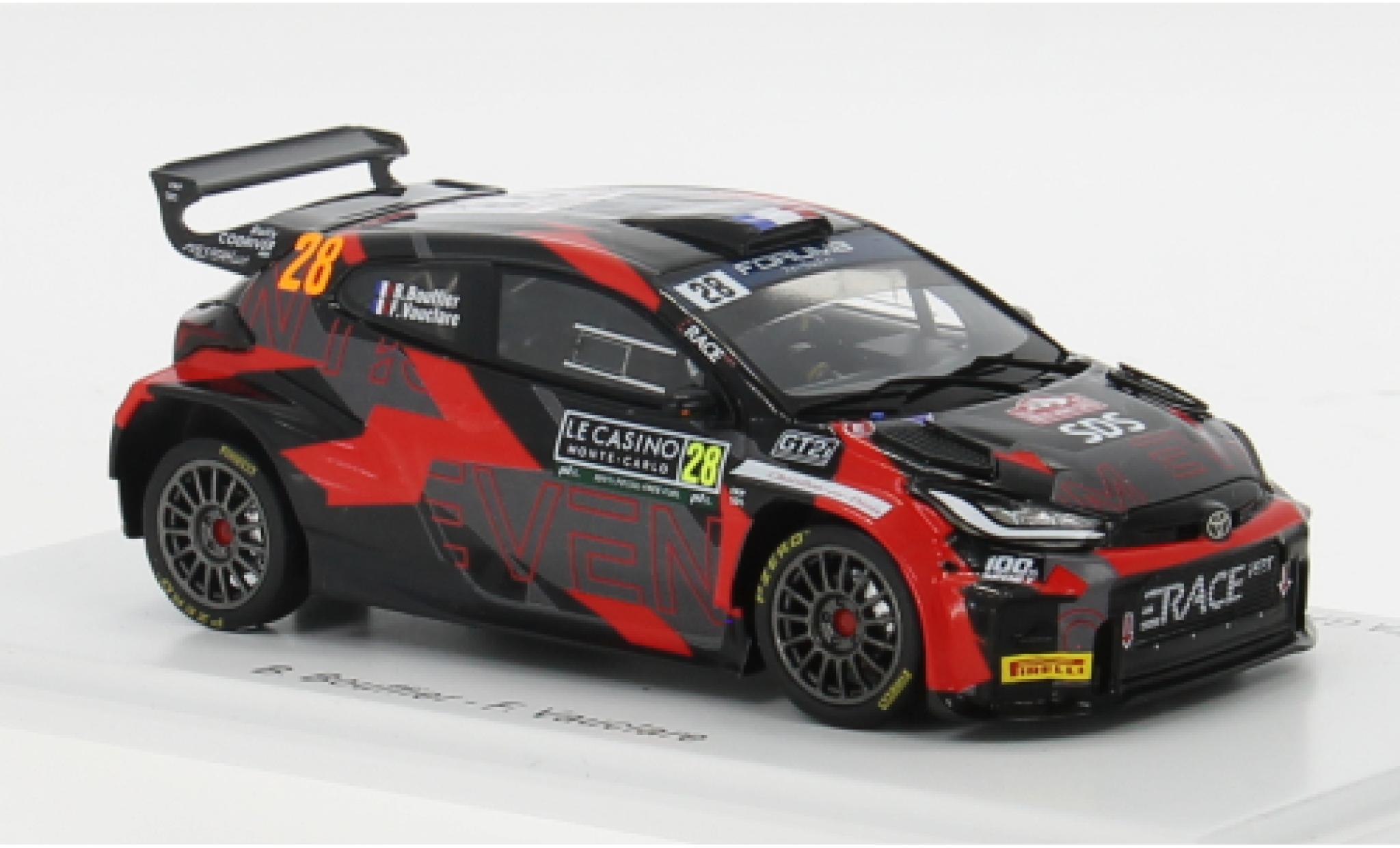 Toyota Yaris 1/43 Spark GR Rally2 No.28 Erace WRT Rallye WM Rallye Monte Carlo 2024 1:43 modellino in miniatura