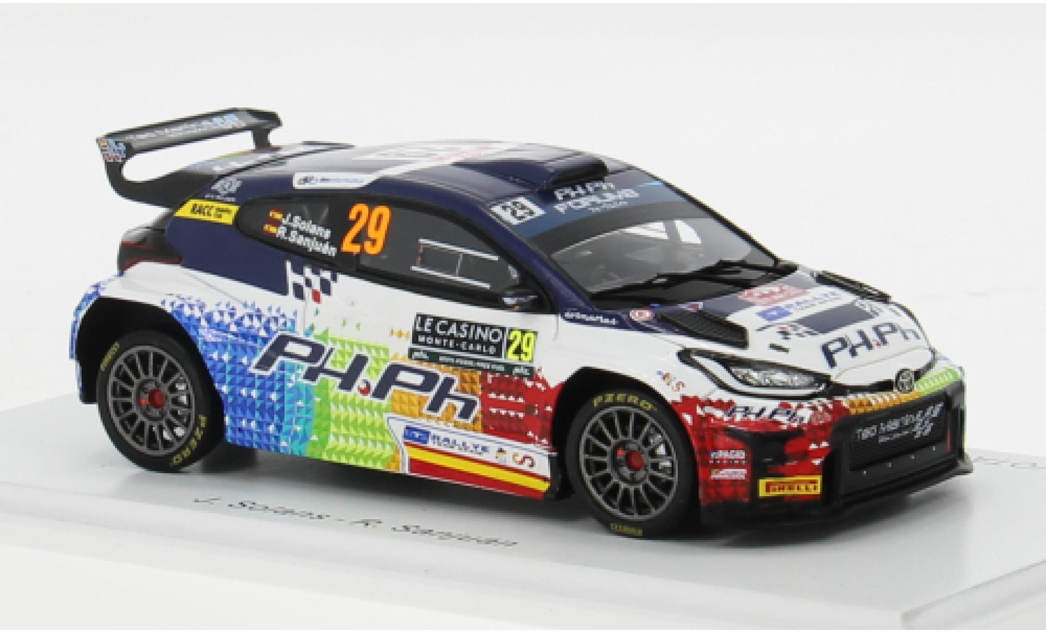 Toyota Yaris 1/43 Spark GR Rally2 No.29 Rallye WM Rallye Monte Carlo 2024 1:43 modellino in miniatura