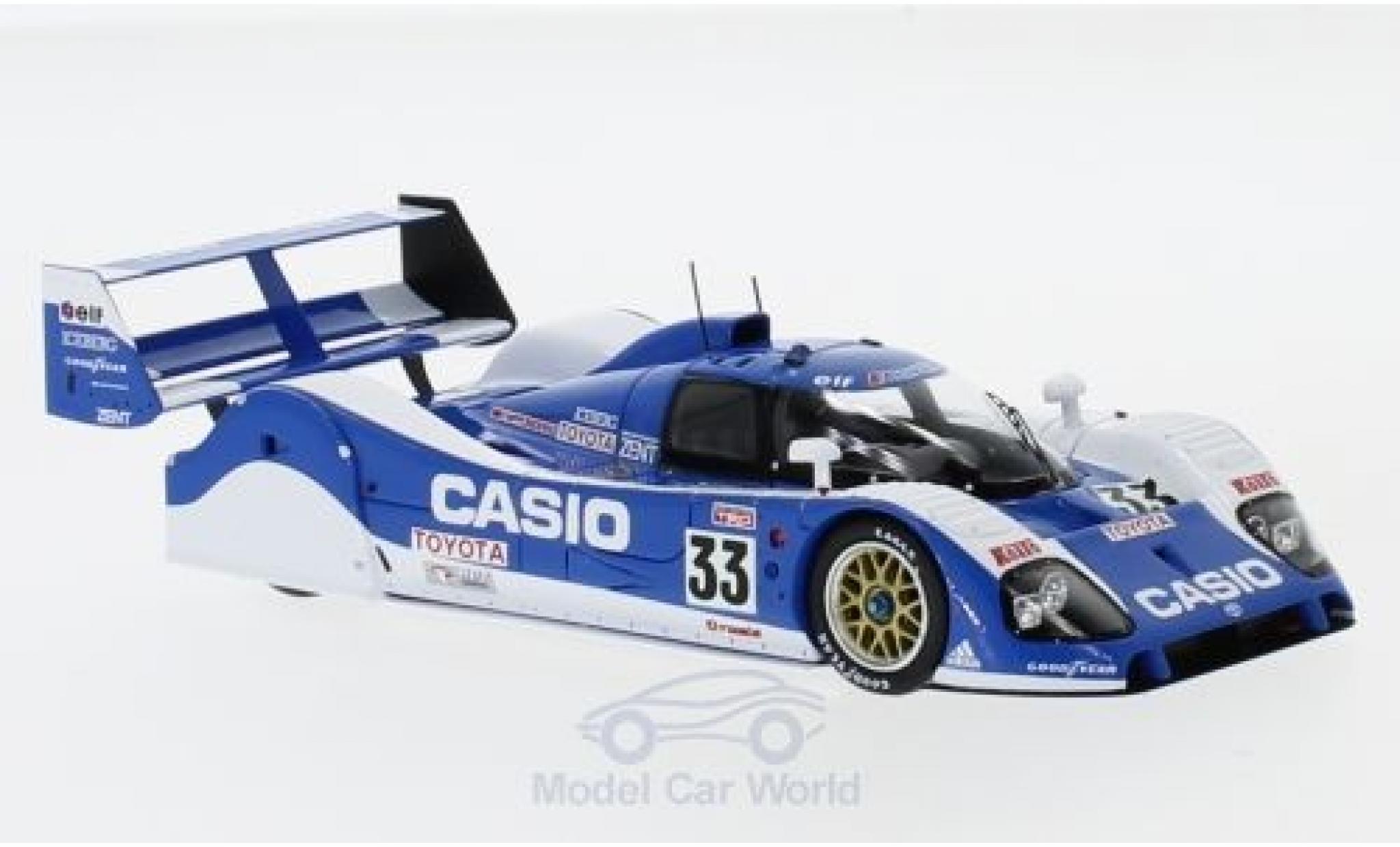 Toyota TS010 1/43 Spark No.33 Casio 24h Le Mans 1992 M.Sekiya/P-H.Raphanel/K.Acheson modellino in miniatura
