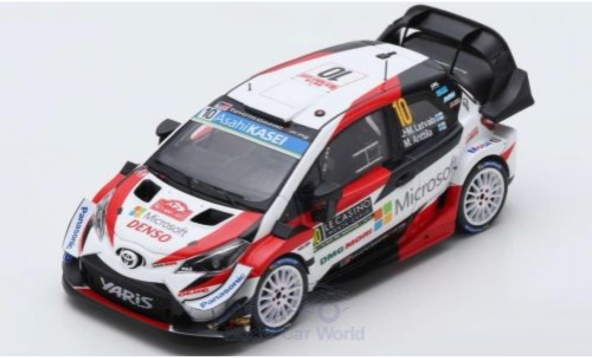 Toyota Yaris 1/43 Spark WRC No.10 Gazoo Racing WRT Rallye WM Rally Monte Carlo 2019 J-M.Latvala/M.Anttila modellino in miniatura