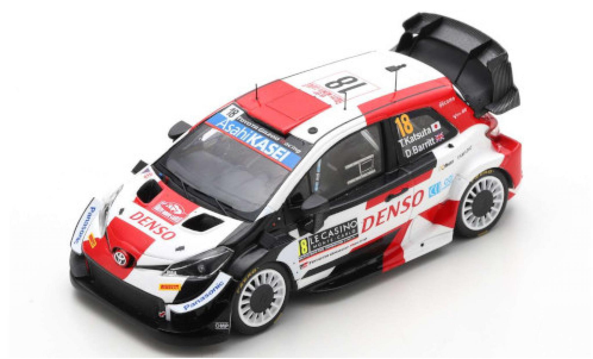 Toyota Yaris 1/43 Spark WRC No.18 Gazoo Racing Rallye WM Rallye Monte Carlo 2021 T.Katsuta/D.Barritt modellino in miniatura