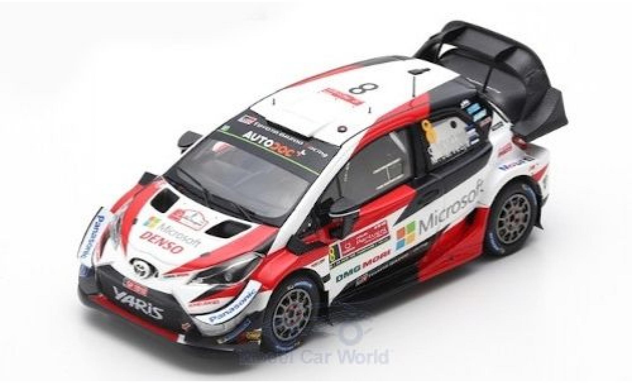 Toyota Yaris 1/43 Spark WRC No.8 Microsoft WRC Rally Portugal 2019 O.Tänak/M.Järveoja modellino in miniatura