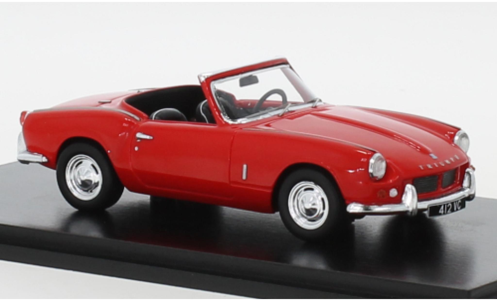 Triumph Spitfire 1/43 Spark 4 rosso 1962 modellino in miniatura