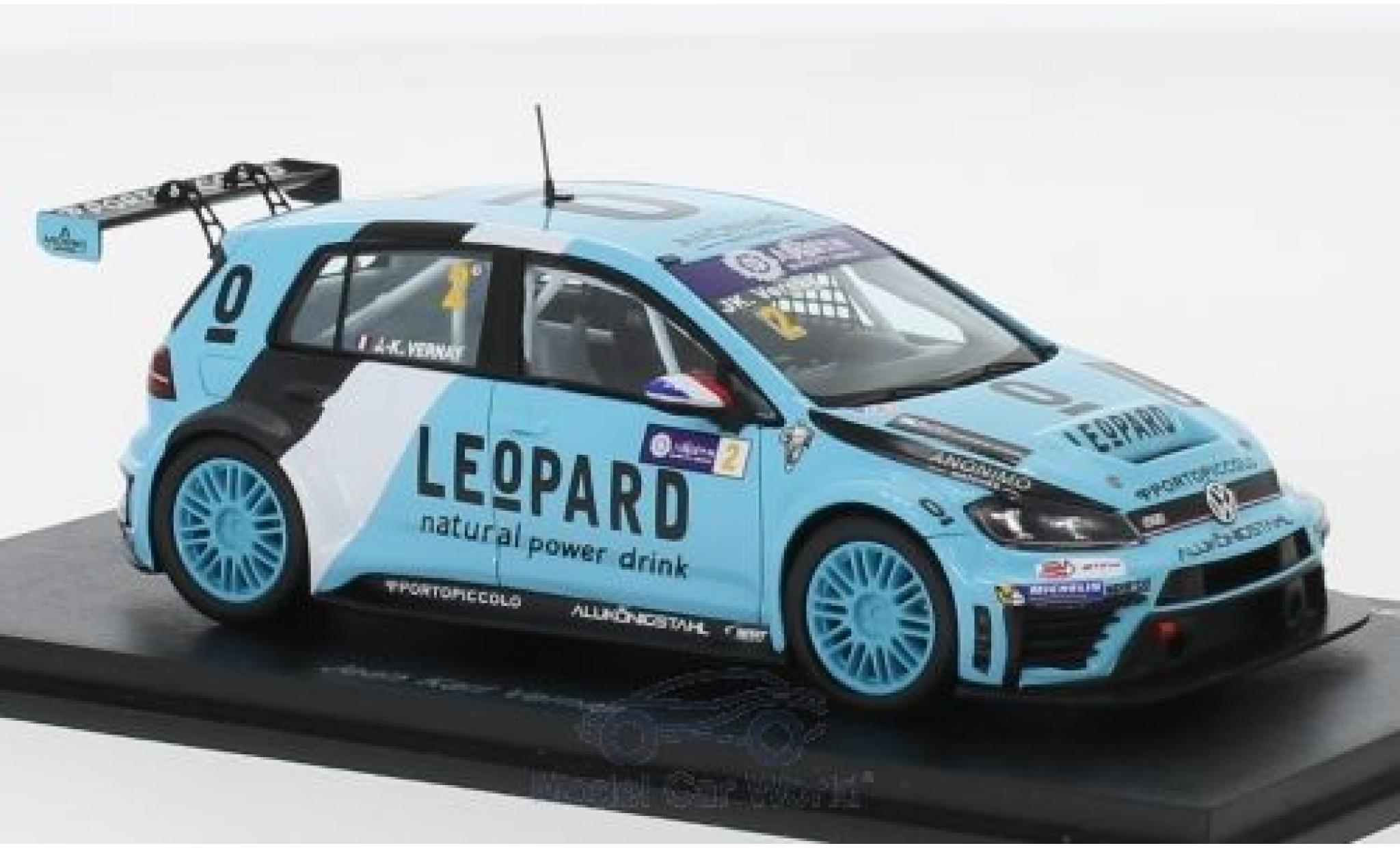 Volkswagen Golf 1/43 Spark GTI TCR No.2 TCR International Series Macau Guia Race 2016 J-K.Vernay modellino in miniatura