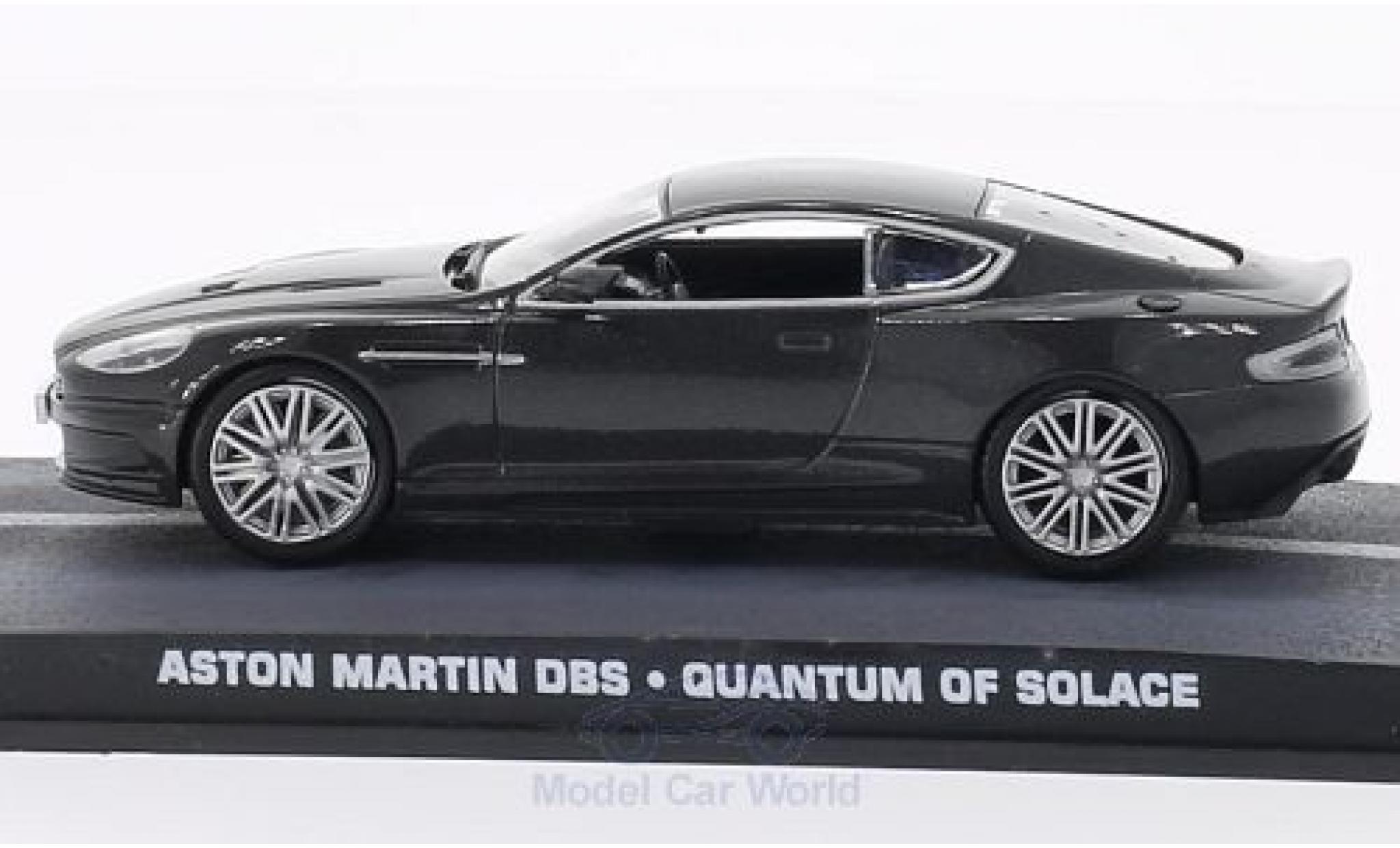 Aston Martin DBS 1/18 SpecialC metallico grigio James Bond 007 Ein Quantum Trost ohne Vitrine modellino in miniatura