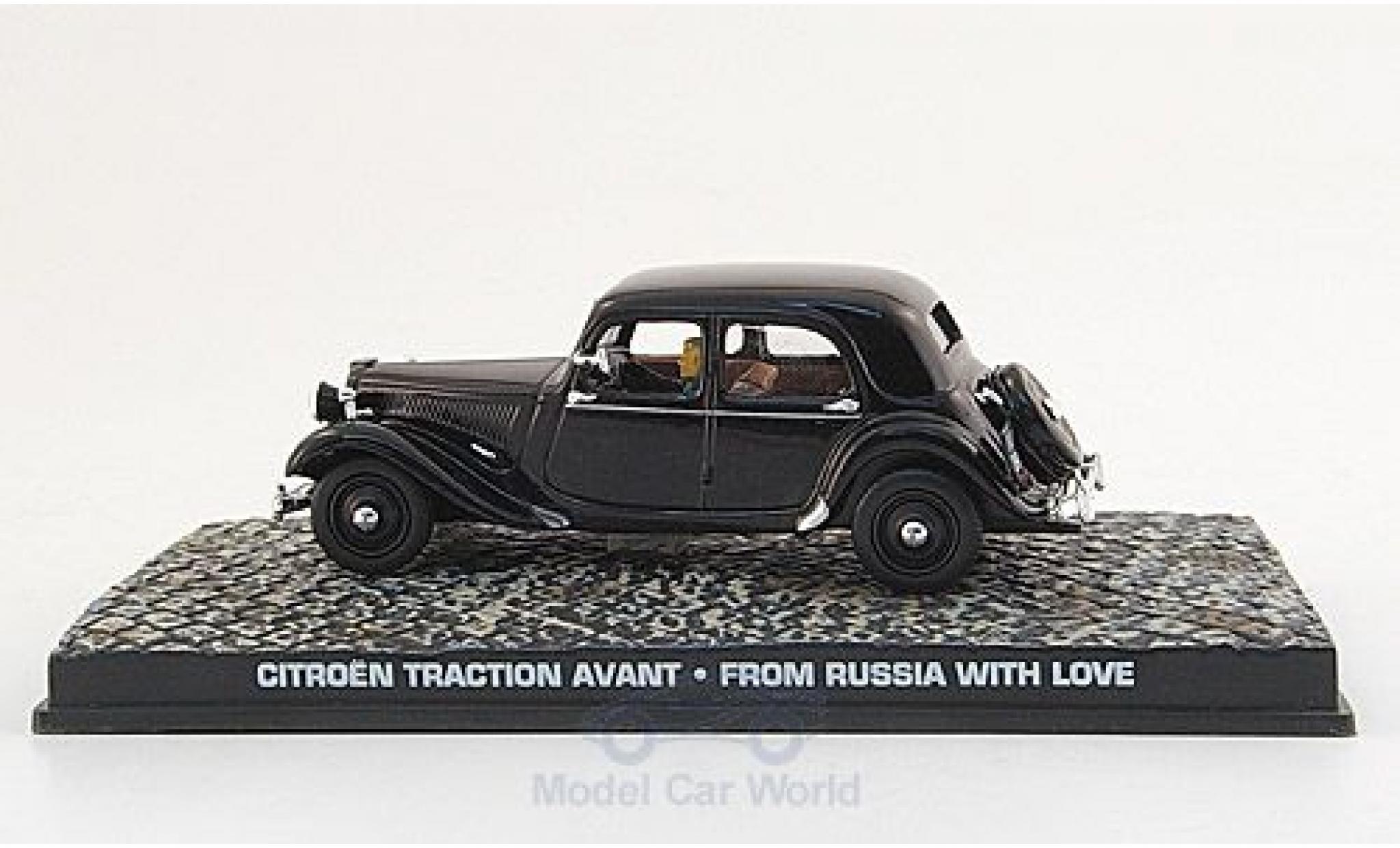 Citroen Traction 1/43 SpecialC Avant nero James Bond 007 1963 Liebesgrüße aus Moskau ohne Vitrine modellino in miniatura
