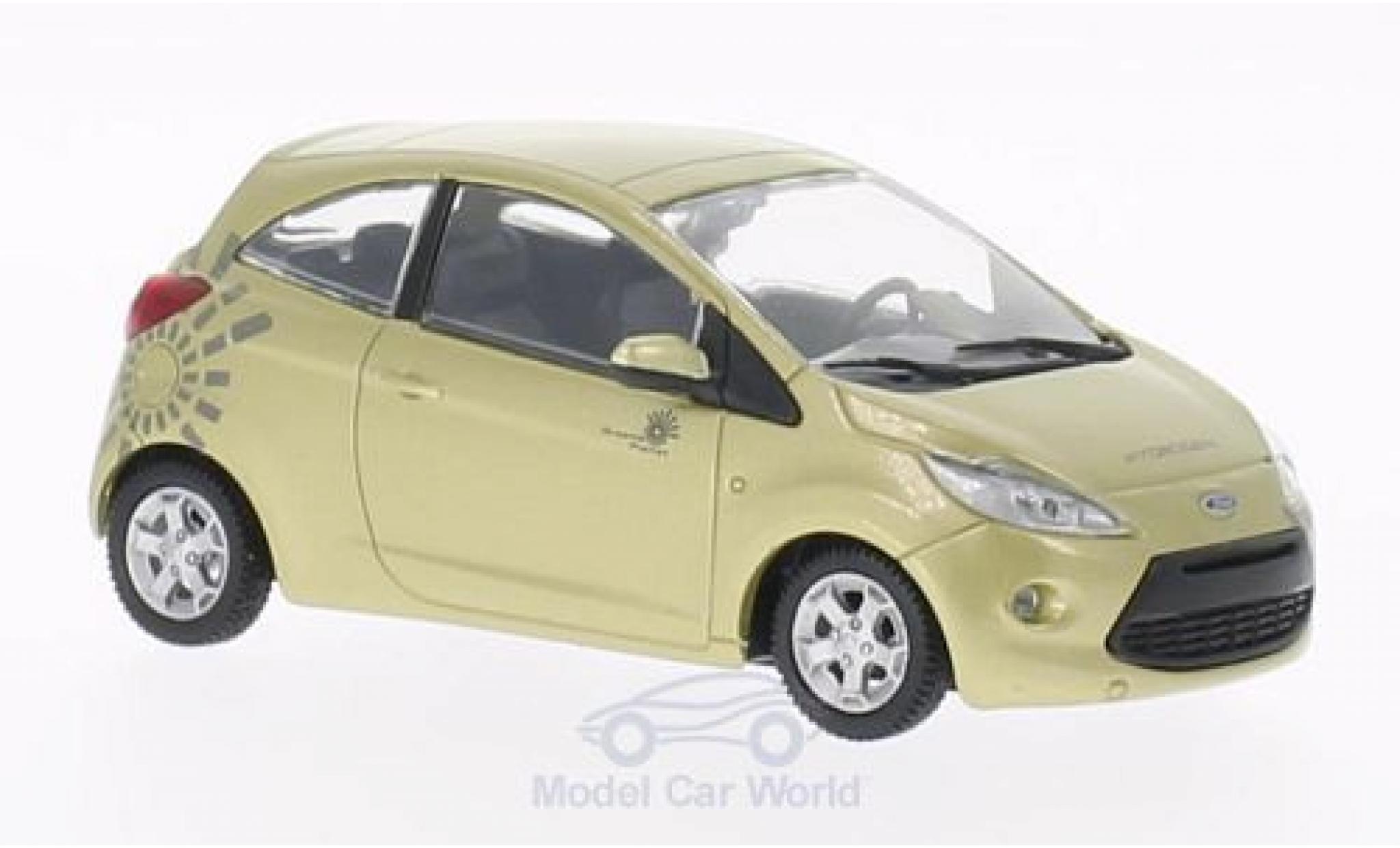 Ford Ka 1/43 SpecialC gold James Bond 007 2008 Ein Quantum Trost ohne Vitrine modellino in miniatura