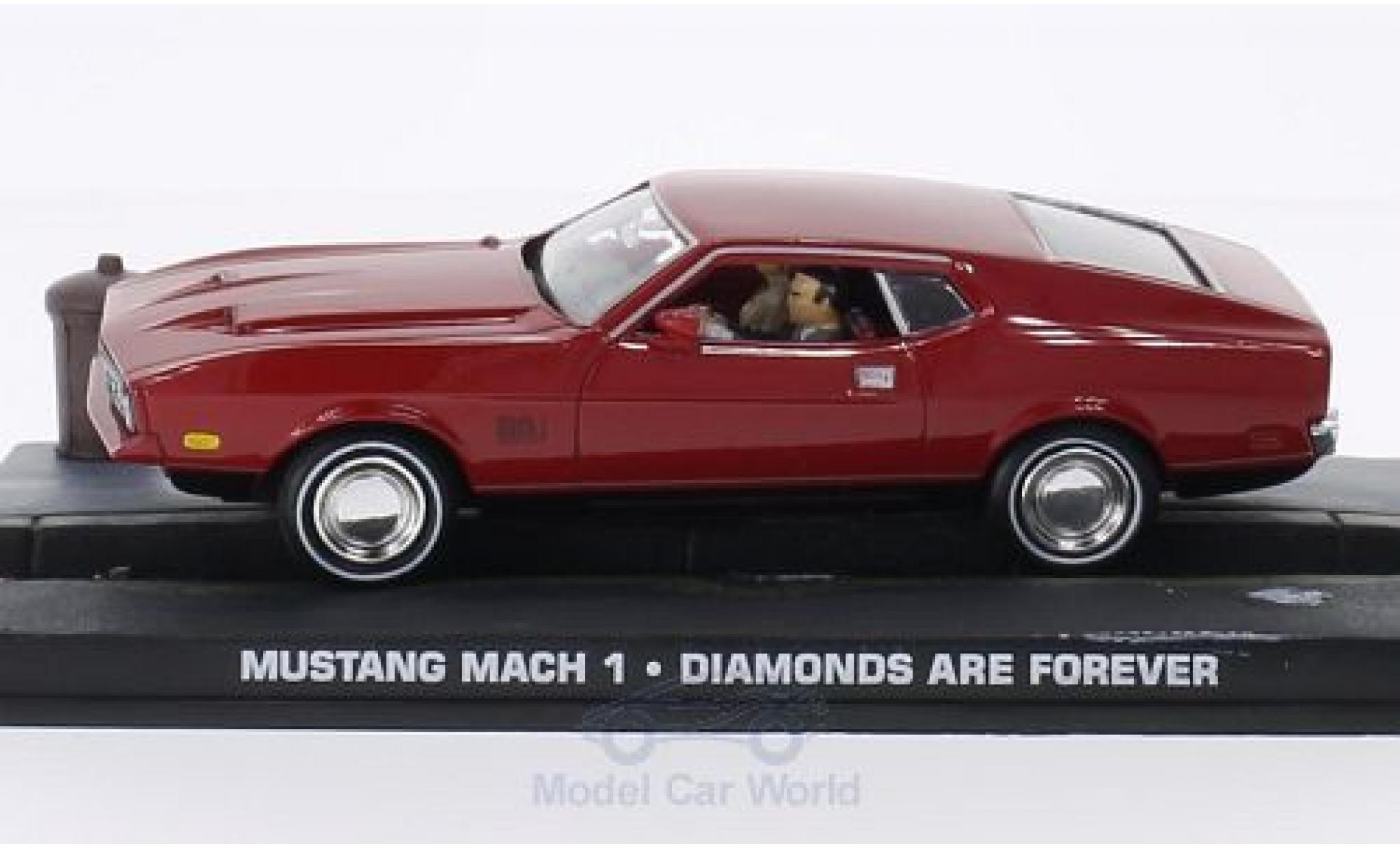Ford Mustang 1/43 SpecialC Mach 1 rosso James Bond 007 1965 Diamantenfieber ohne Vitrine modellino in miniatura