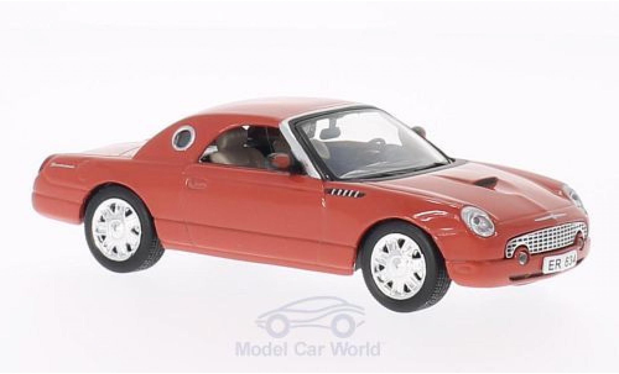 Ford Thunderbird 1/43 SpecialC rosso James Bond 007 2002 Stirb an einem anderen Tag ohne Vitrine modellino in miniatura