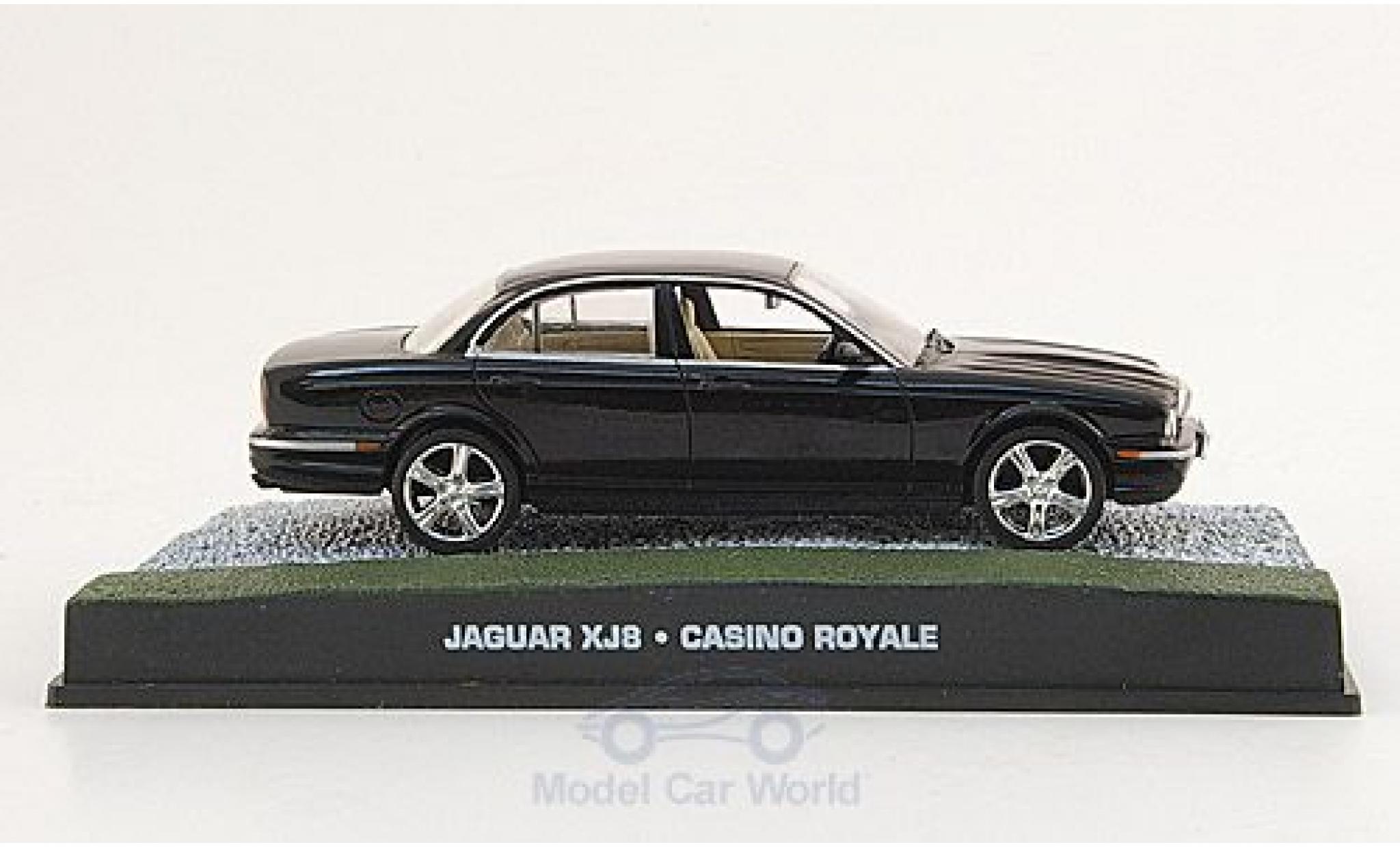 Jaguar XJ 1/43 SpecialC 8 nero James Bond 007 2006 Casino Royale ohne Vitrine modellino in miniatura