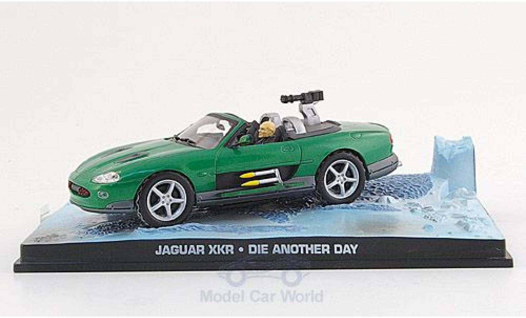 Jaguar XKR 1/43 SpecialC verde James Bond 007 2002 Stirb an einem anderen Tag ohne Vitrine modellino in miniatura
