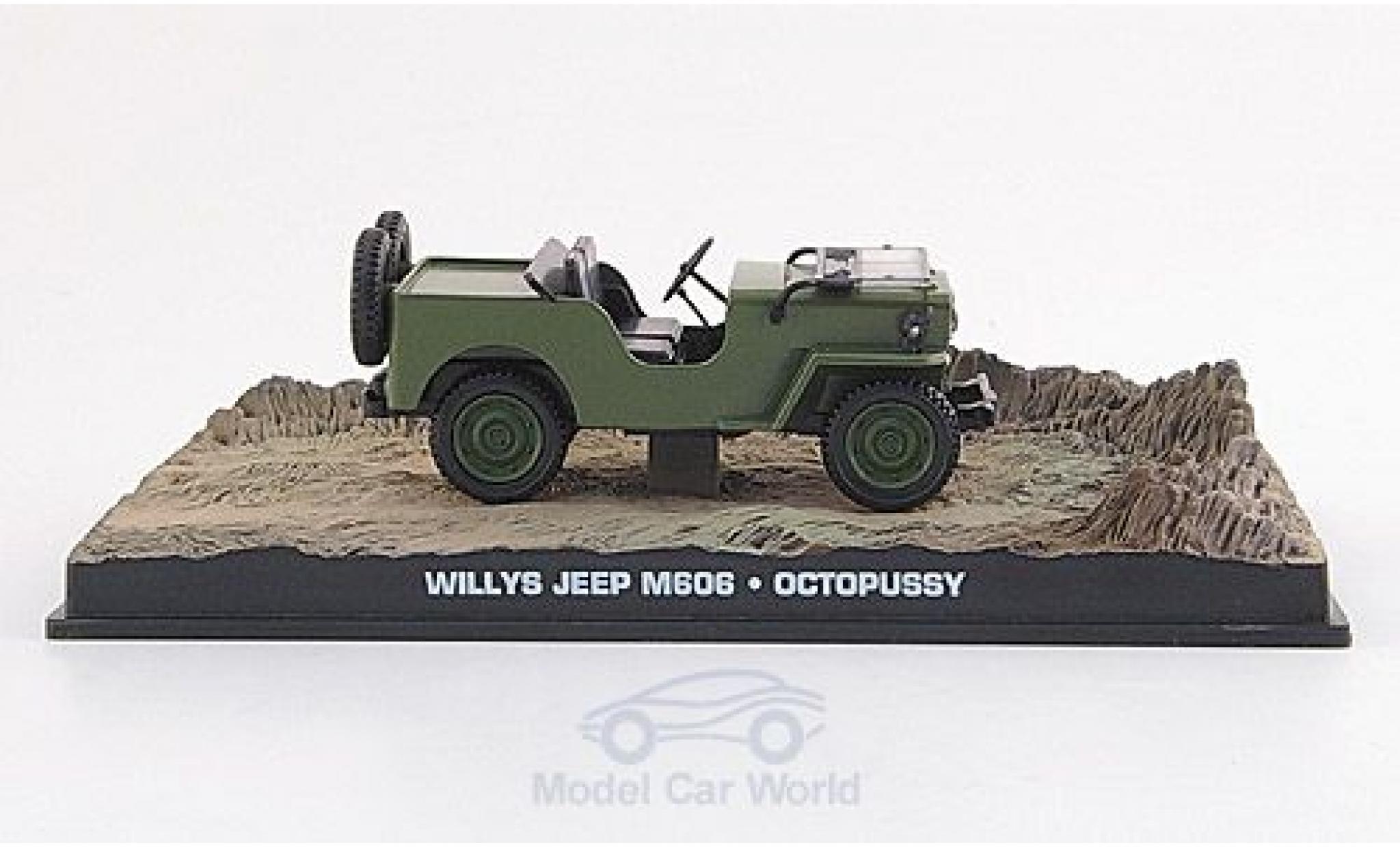 Jeep Willys 1/43 SpecialC M 606 oliv James Bond 007 1983 Octopussy ohne Vitrine modellino in miniatura