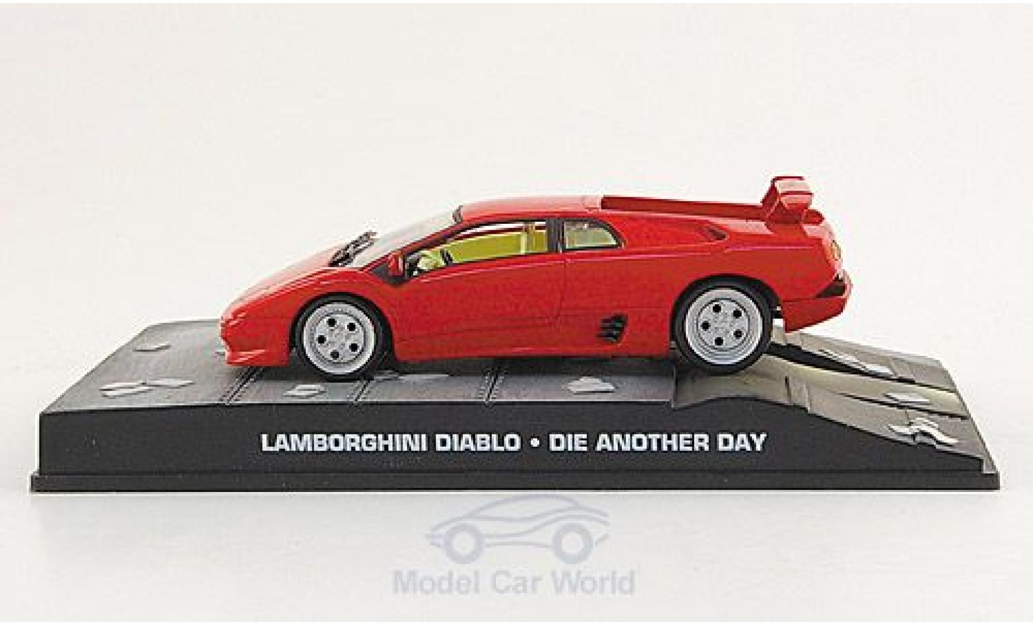 Lamborghini Diablo 1/43 SpecialC rosso James Bond 007 2002 Stirb an einem anderen Tag ohne Vitrine modellino in miniatura