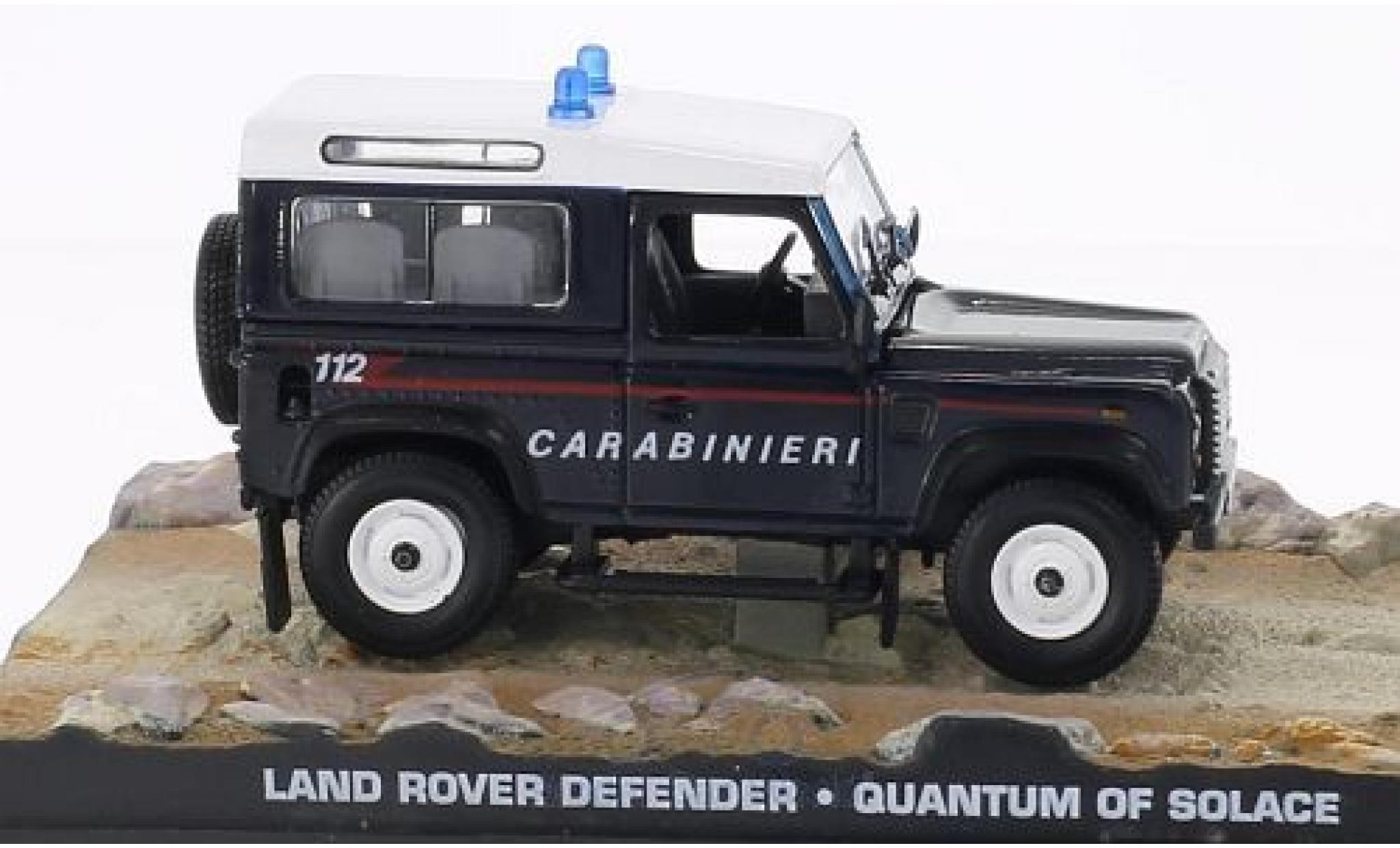 Land Rover Defender 1/18 SpecialC Carabinieri James Bond 007 Ein Quantum Trost ohne Vitrine modellino in miniatura