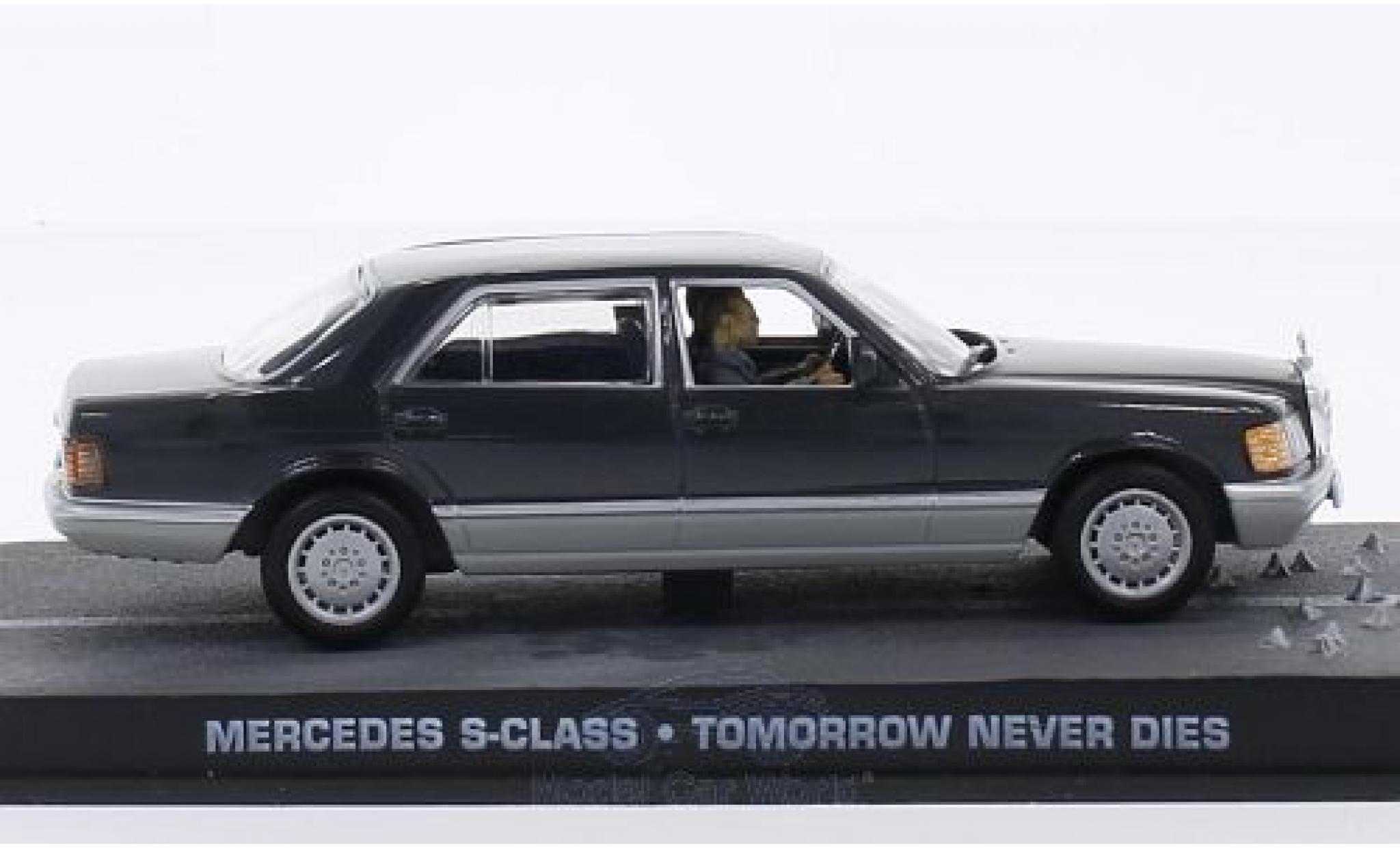 Mercedes Classe S 1/43 SpecialC (W126) grigio/grigio James Bond 007 Der Morgen stirbt nie ohne Vitrine modellino in miniatura