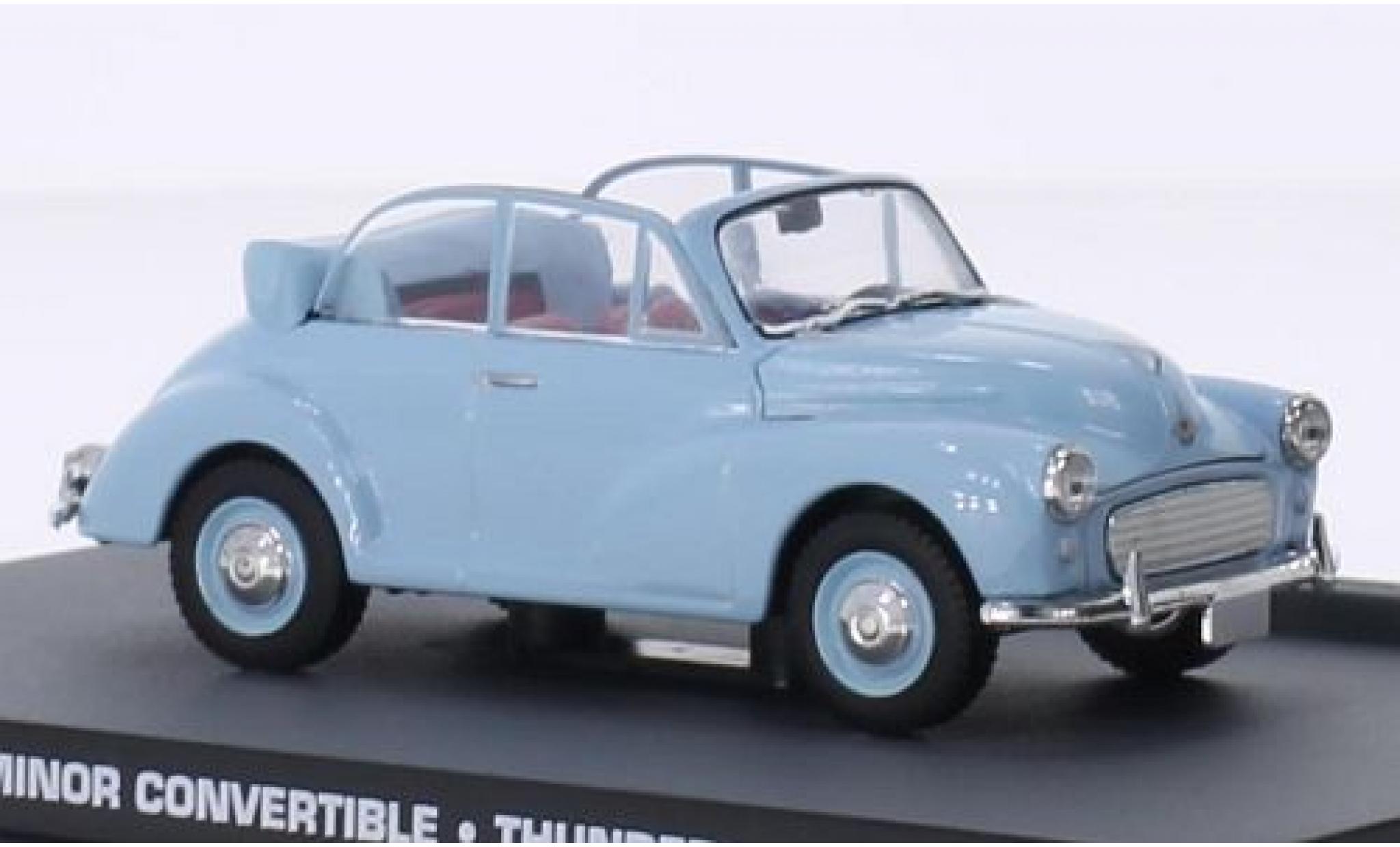 Morris Minor 1/43 SpecialC Convertibile blu James Bond 007 boule de feu sans Vitrine modellino in miniatura