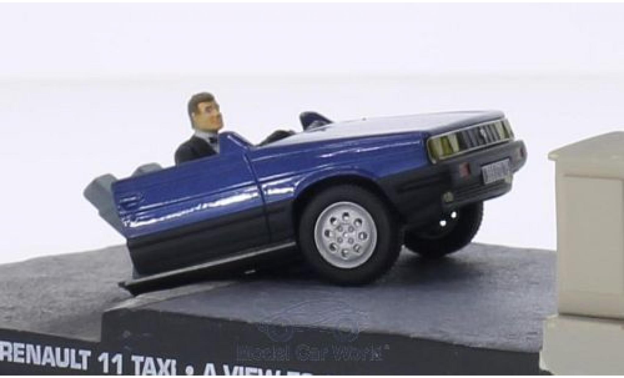 Renault 11 1/43 SpecialC Taxi Half Car James Bond 007 Im Angesicht des Todes ohne Vitrine modellino in miniatura