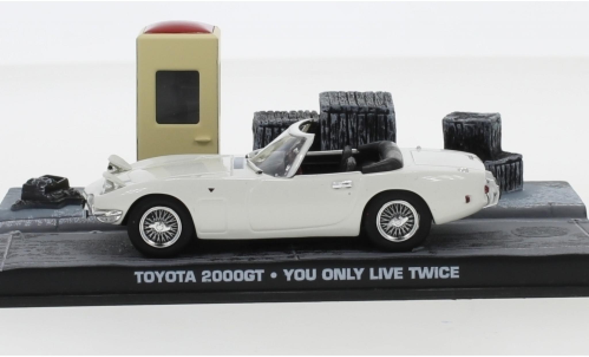 Toyota 2000 GT 1/43 SpecialC Cabriolet bianco RHD James Bond 007 1967 Man lebt nur zweimal sans figurines modellino in miniatura