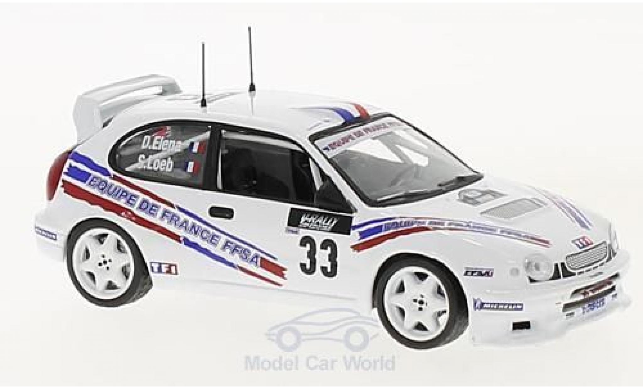 Toyota Corolla 1/43 SpecialC WRC No.33 Rallye WM Rallye Tour de Corse 2000 S.Loeb/D.Elena ohne Vitrine modellino in miniatura