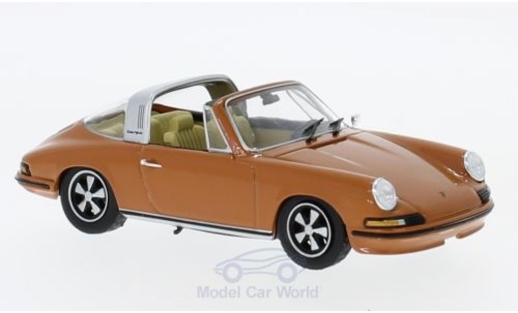 Porsche 911 Targa 1/43 SpecialC Targa orange 1973 Collection modellino in miniatura