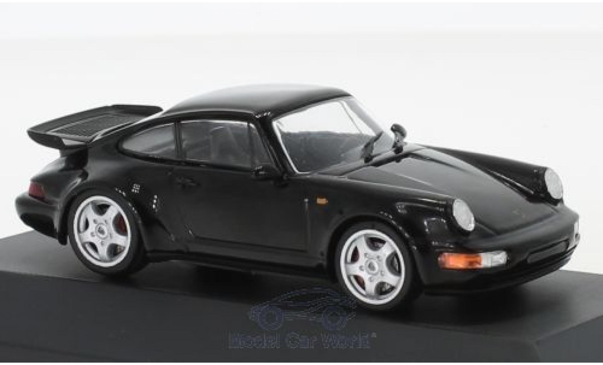 Porsche 964 Turbo 1/43 SpecialC 911 Turbo nero 1990 911 Collection modellino in miniatura