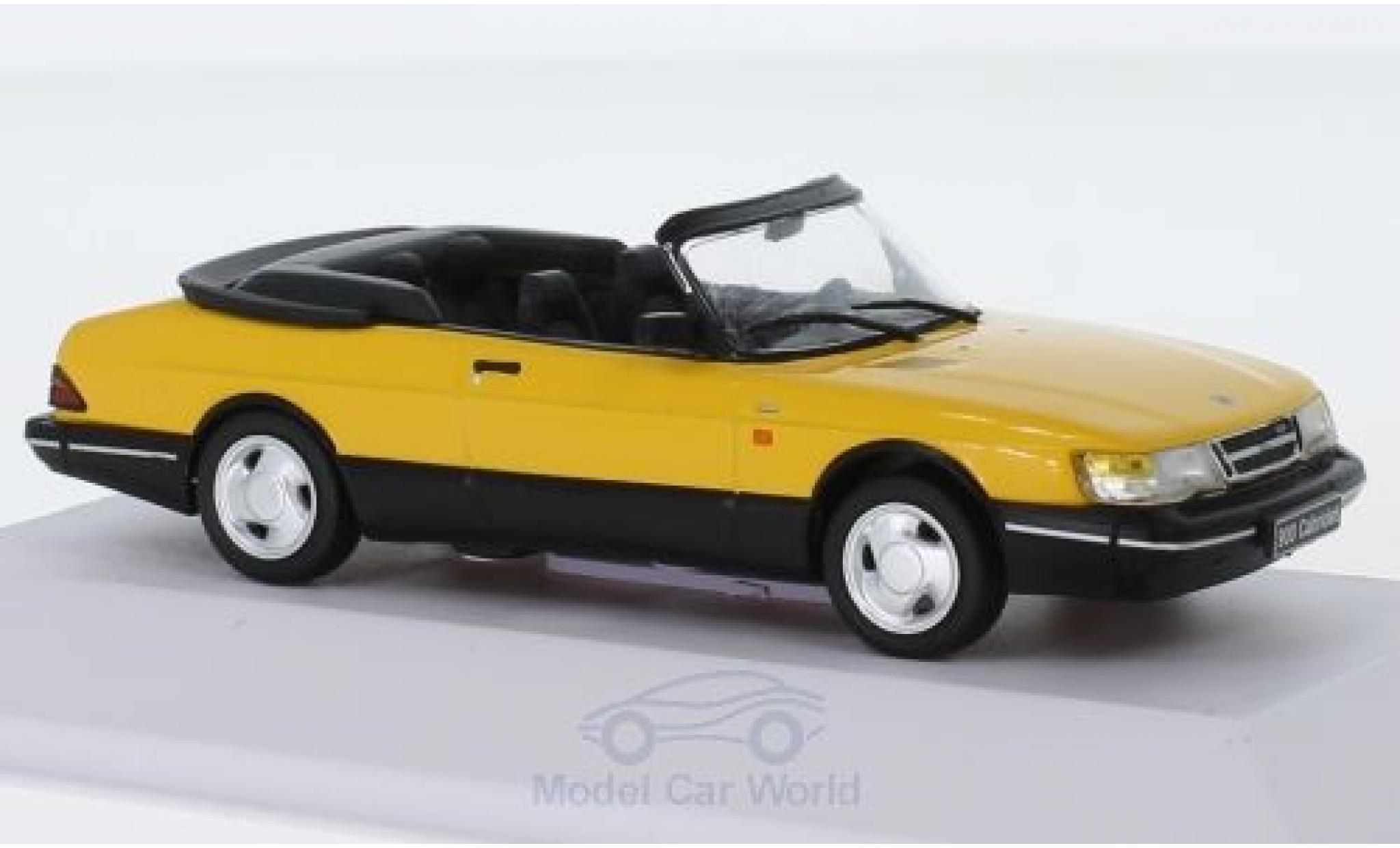 Saab 900 1/43 SpecialC Cabriolet Monte Carlo giallo 1991 modellino in miniatura