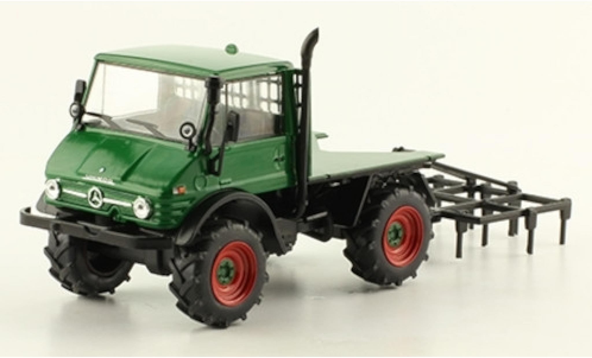 Mercedes Unimog 1/43 SpecialC 406 verde 1977 modellino in miniatura