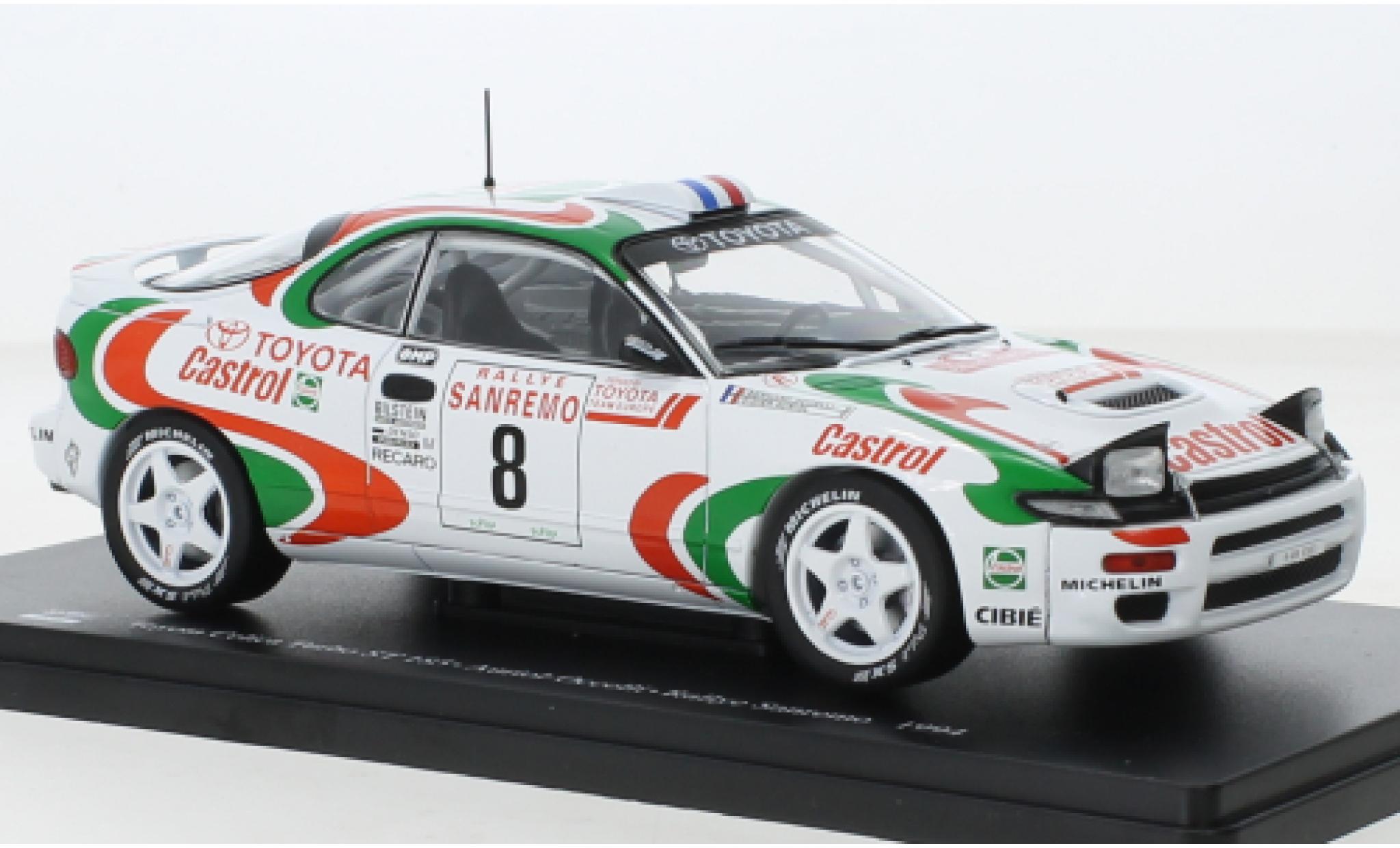 Toyota Celica 1/24 SpecialC .-119 (ST185) Turbo No.8 Castrol Rallye WM Rallye San Remo 1994 modellino in miniatura