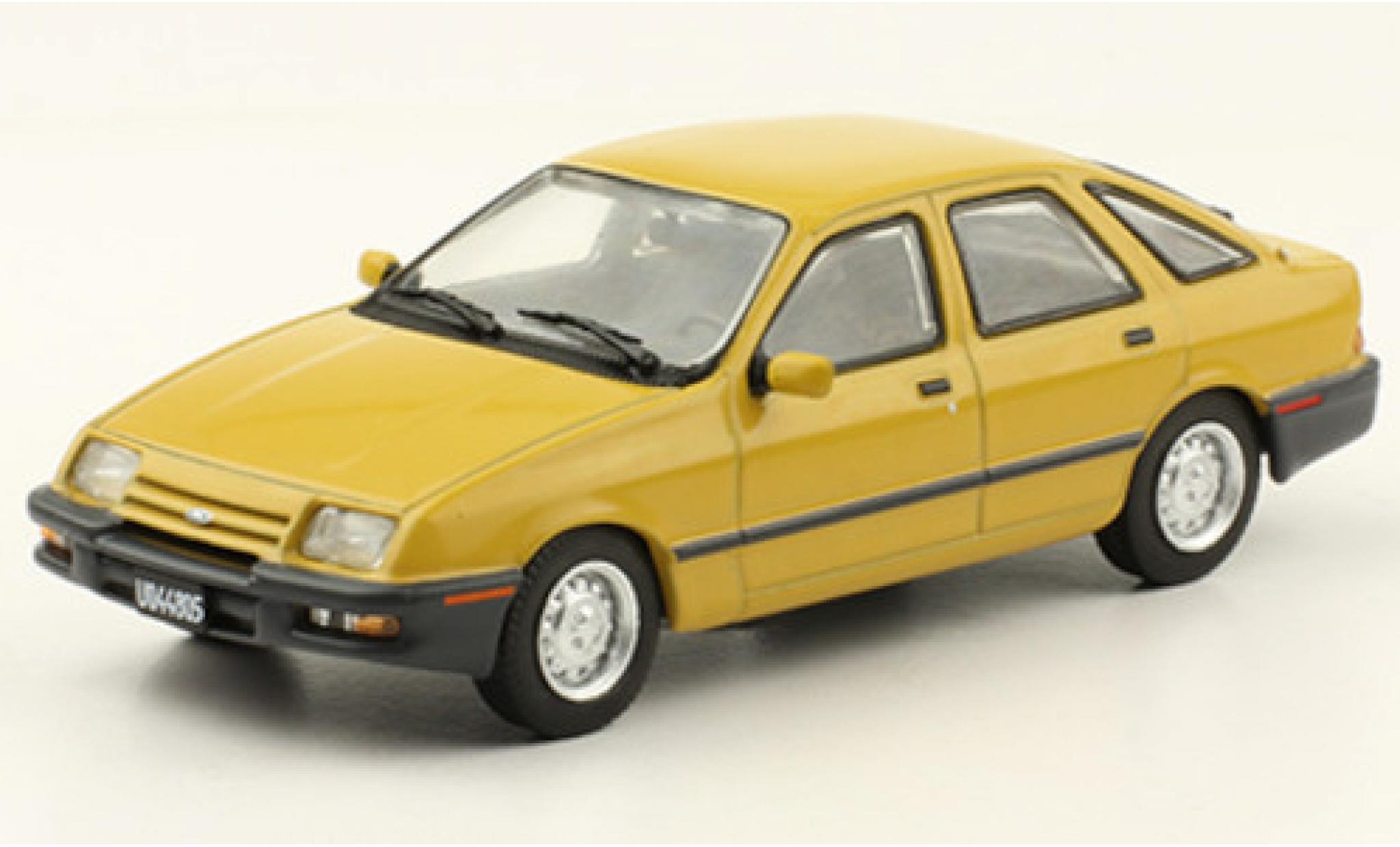 Ford Sierra 1/43 SpecialC 1.6L giallo 1984 modellino in miniatura