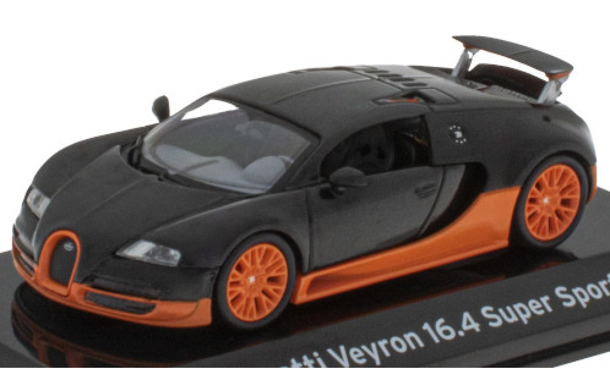 Bugatti Veyron 1/43 SpecialC 16.4 Super Sport nero/orange 2010 modellino in miniatura