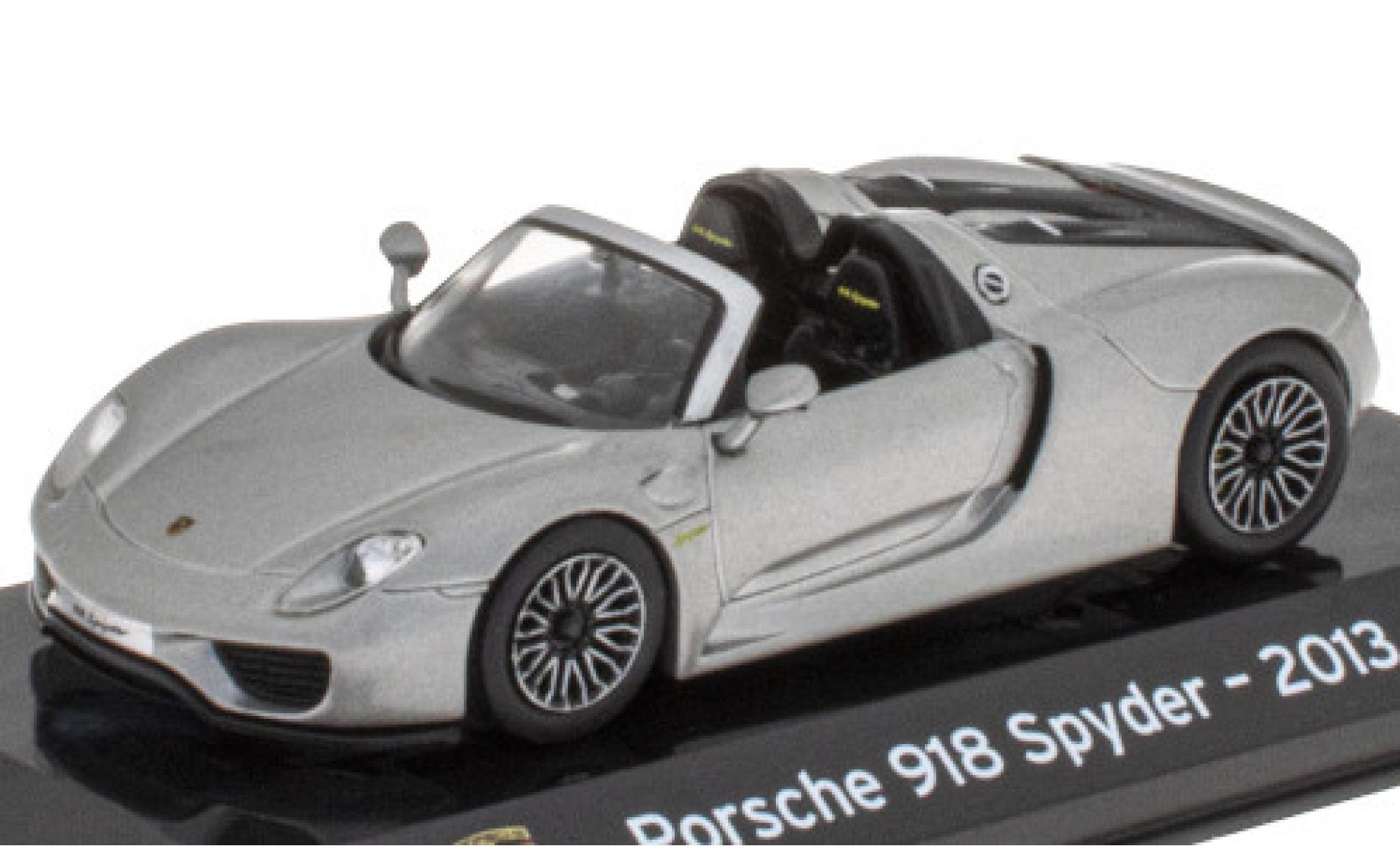Porsche 918 1/43 SpecialC Spyder metallico grigio 2013 modellino in miniatura