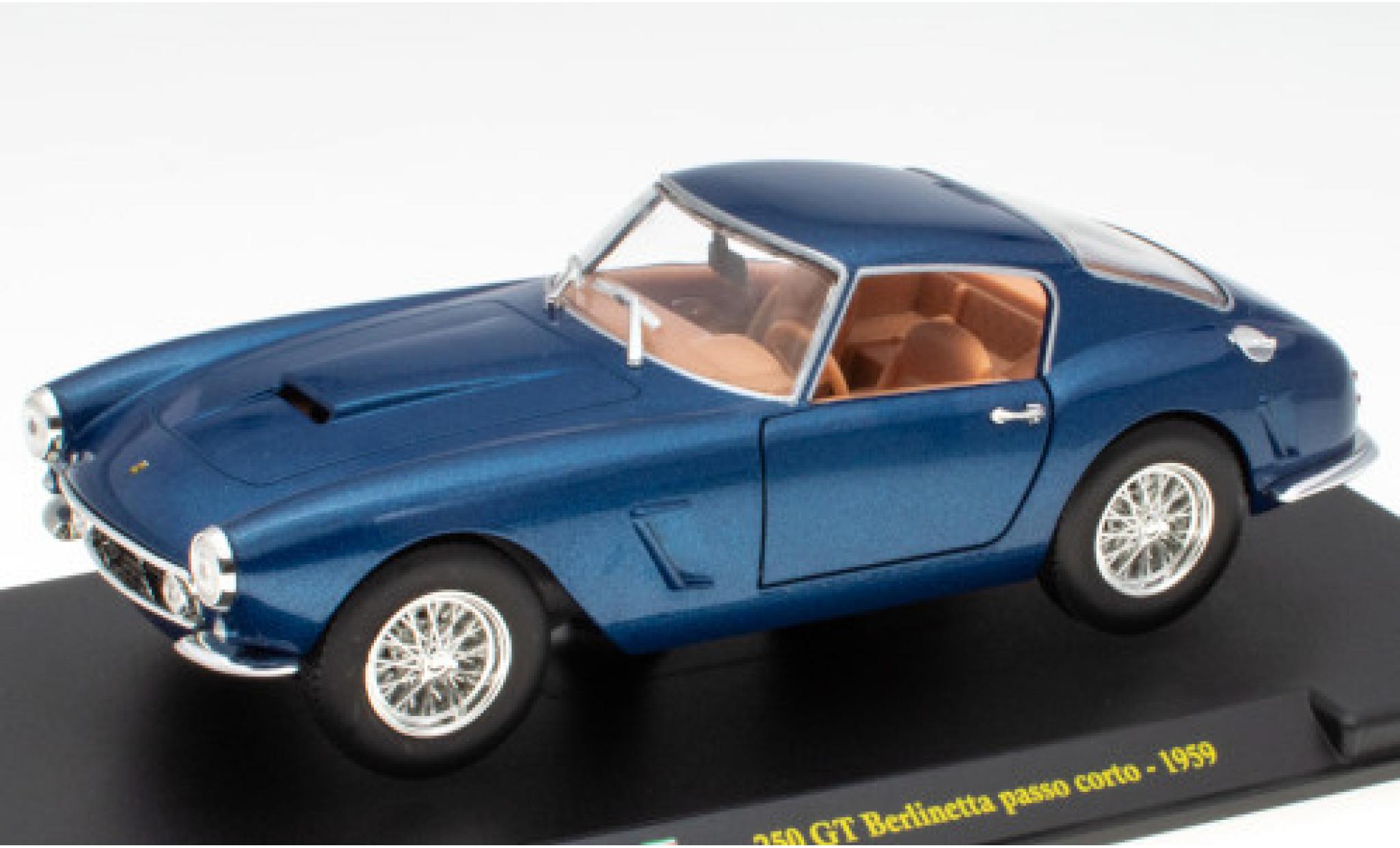 Ferrari 250 1/24 SpecialC GT Berlinetta SWB metallico blu 1959 modellino in miniatura