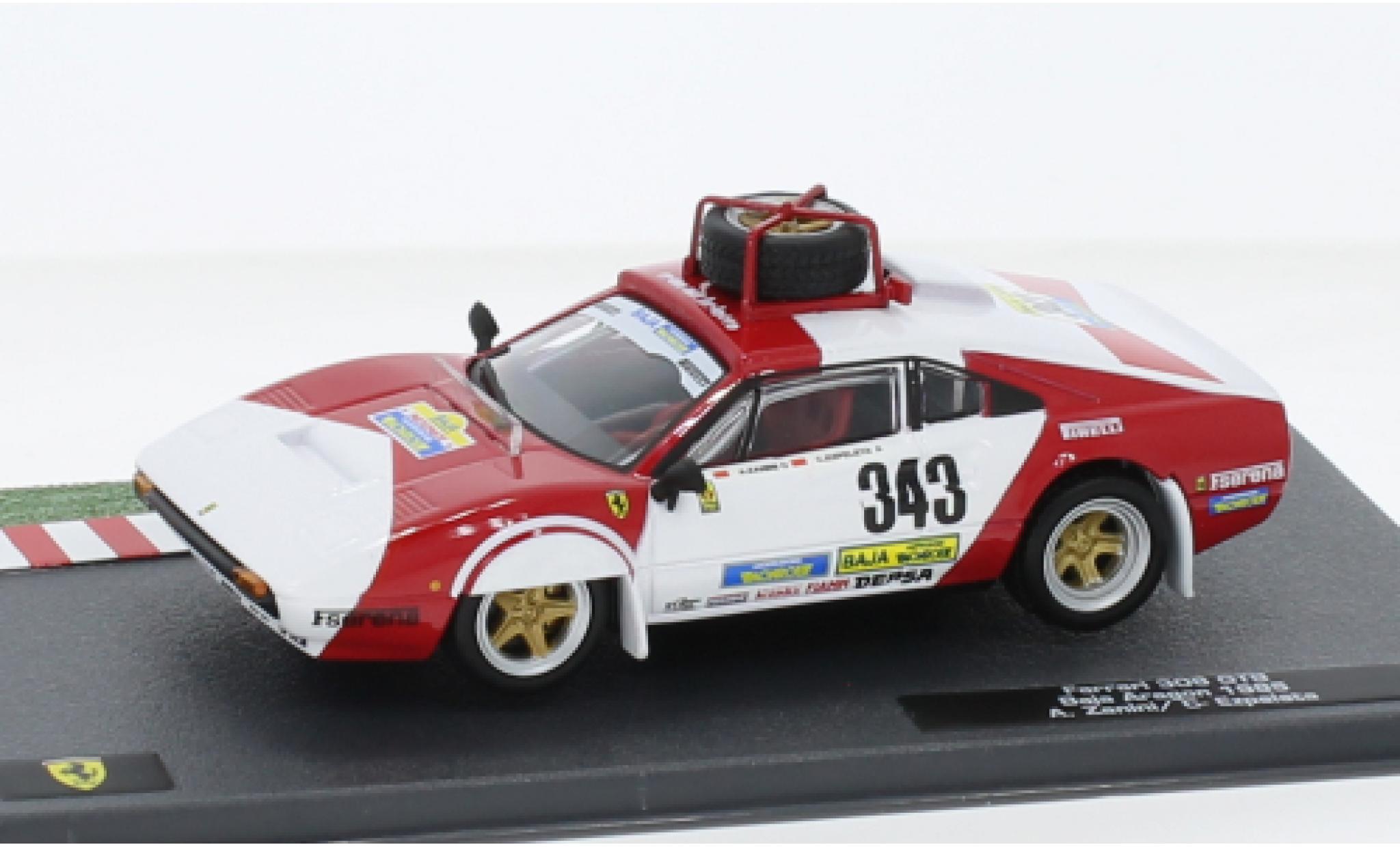 Ferrari 308 1/43 SpecialC .-125 GTB No.343 Baja Aragon 1985 modellino in miniatura