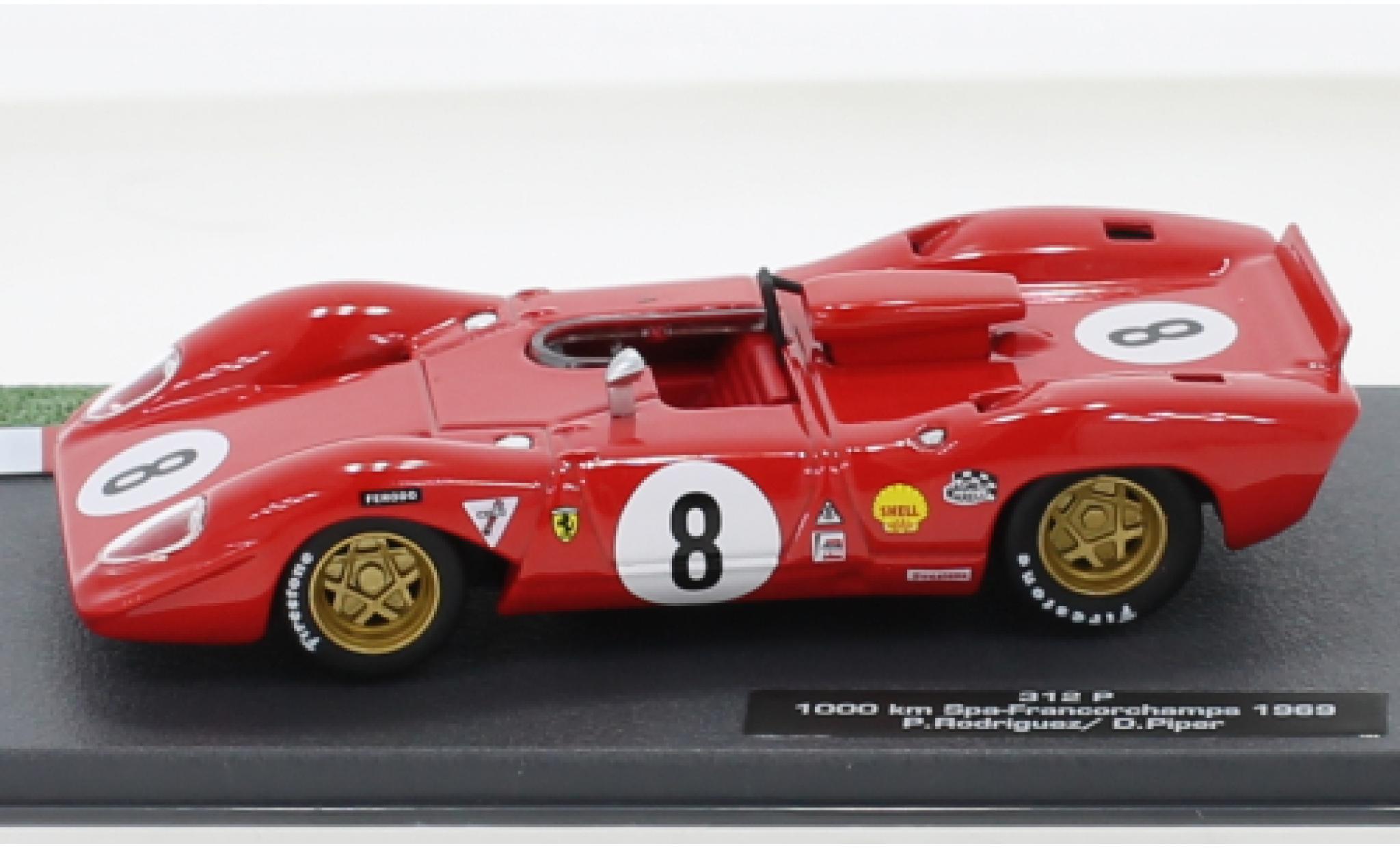 Ferrari 312 1/43 SpecialC P RHD No.8 1000 Km Spa Francorchamps 1969 modellino in miniatura