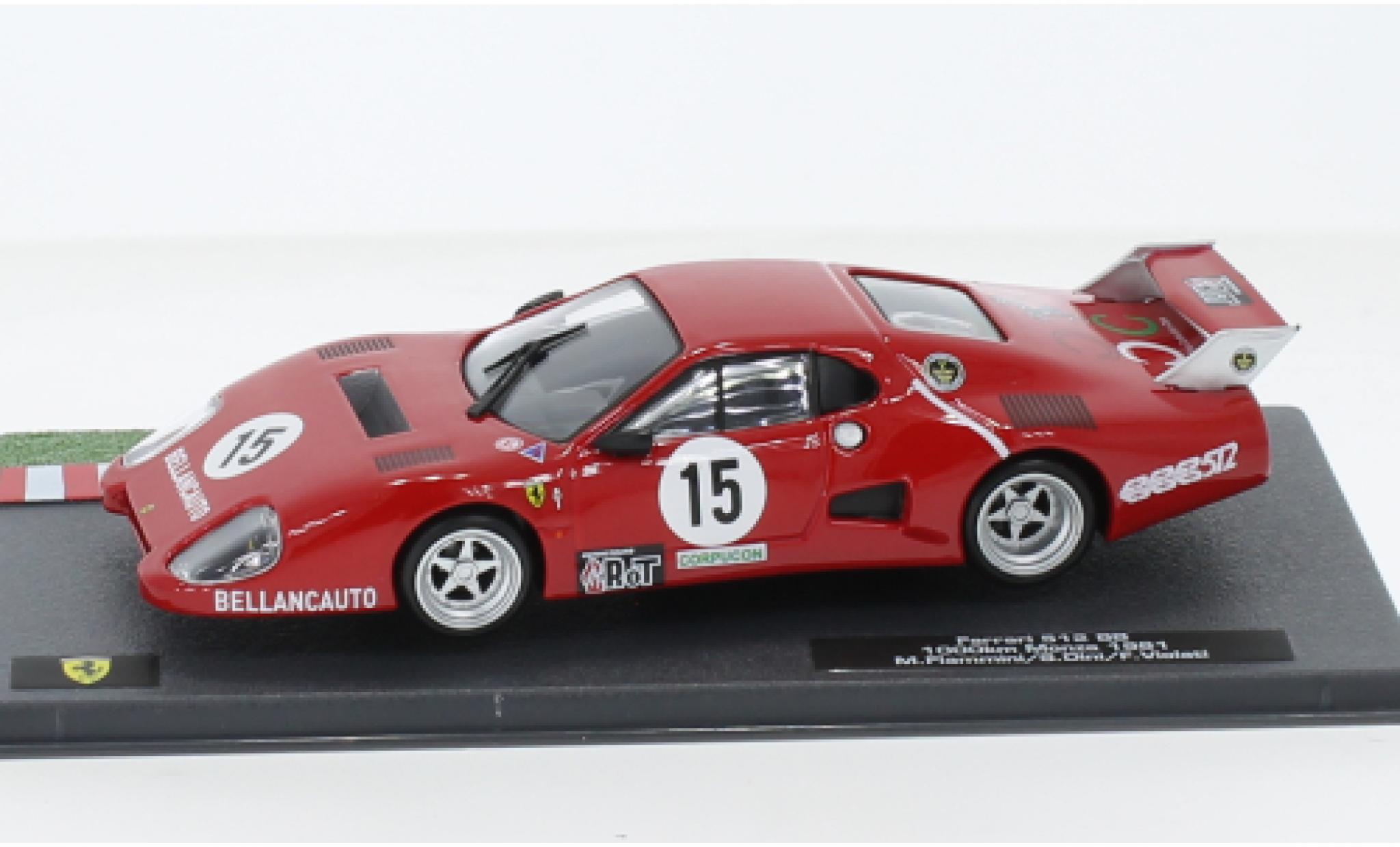 Ferrari 512 1/43 SpecialC .-125 BB No.15 1000km Monza 1981 modellino in miniatura