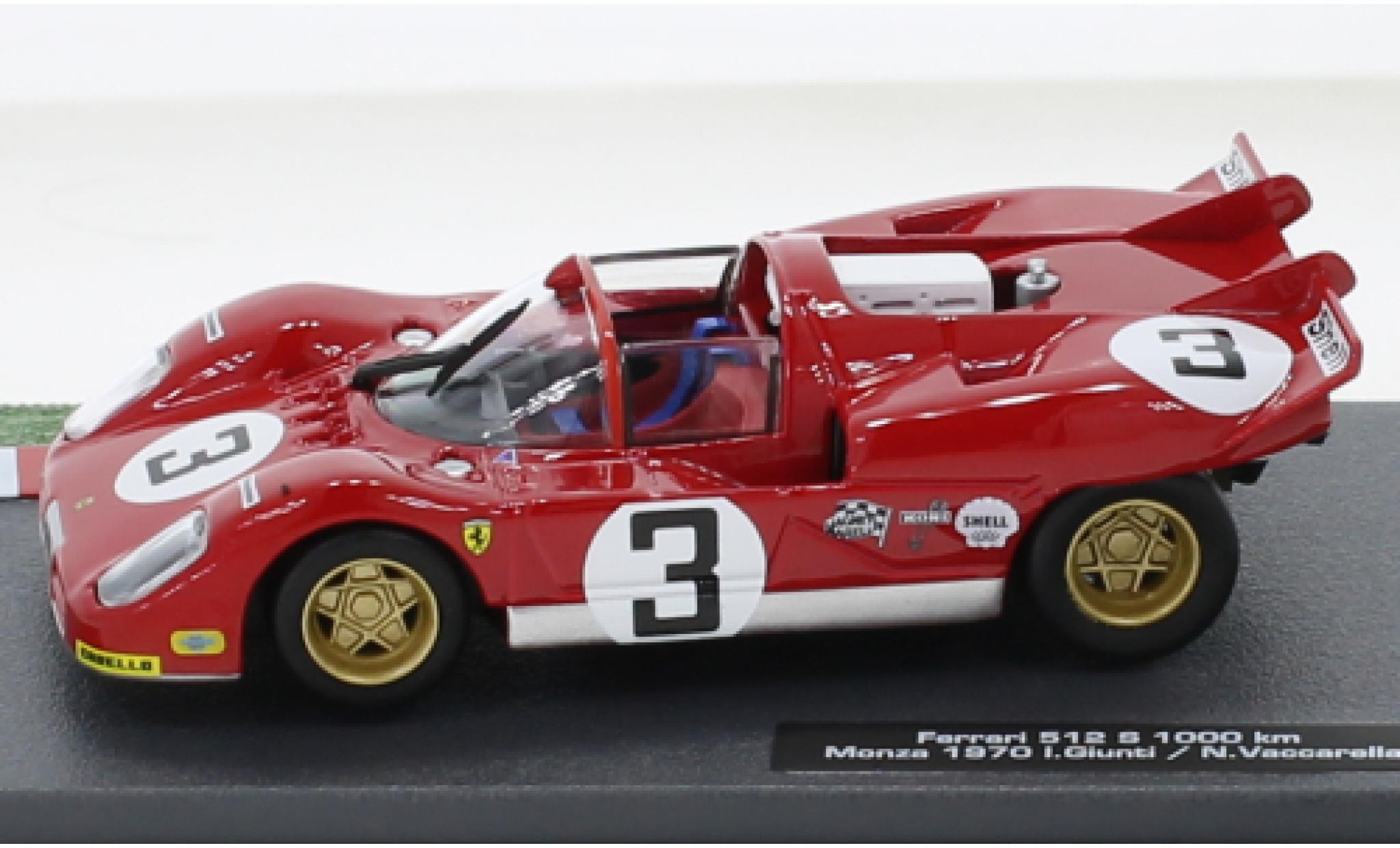Ferrari 512 1/43 SpecialC S RHD No.3 1000km Monza 1970 modellino in miniatura