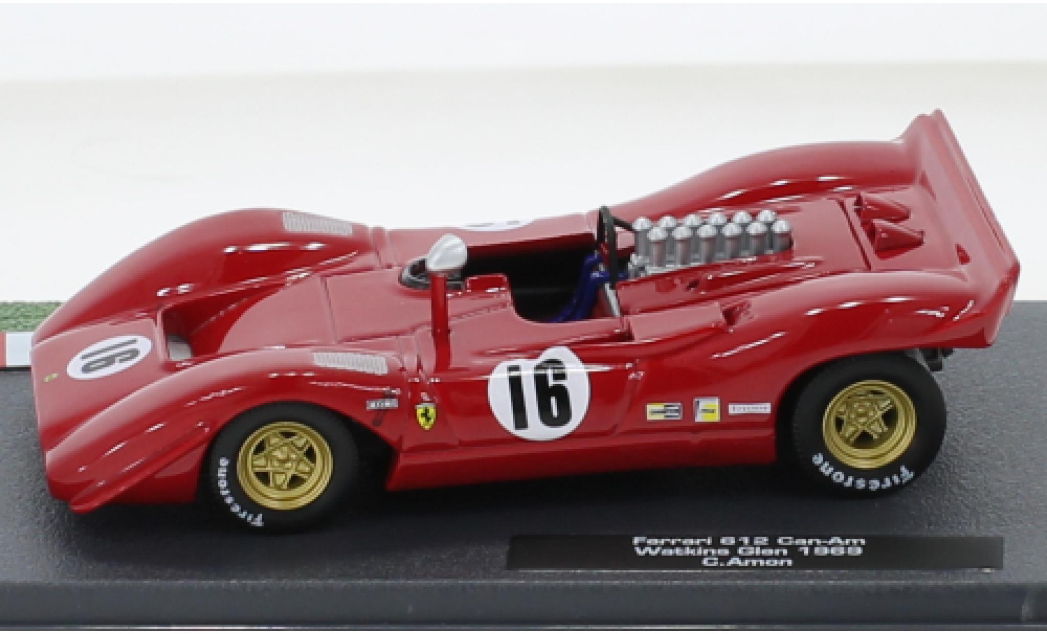Ferrari 612 1/43 SpecialC Can-Am RHD No.16 Watkins Glen 1969 modellino in miniatura