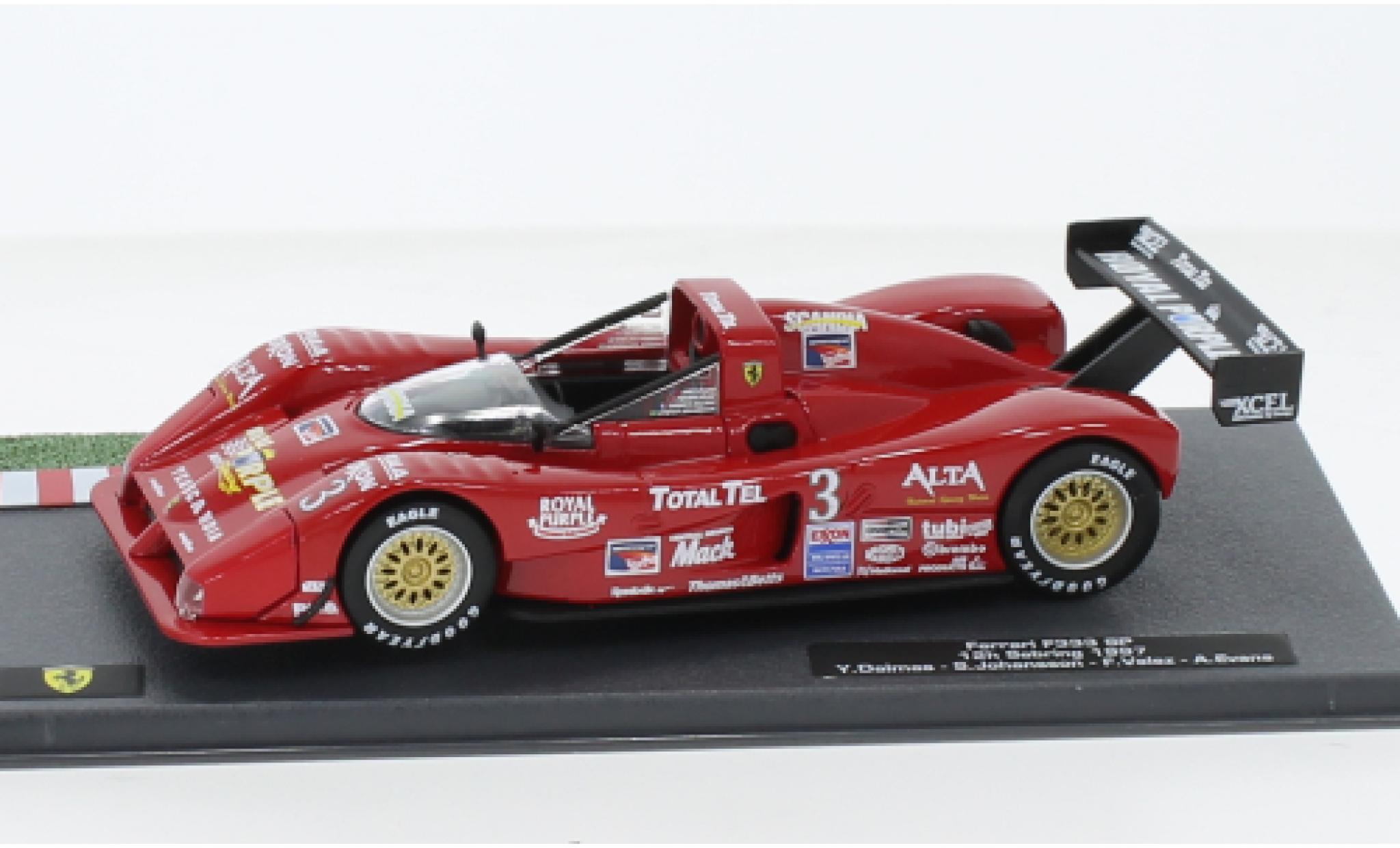 Ferrari F333 1/43 SpecialC .-125 SP RHD No.3 12h Sebring 1997 modellino in miniatura