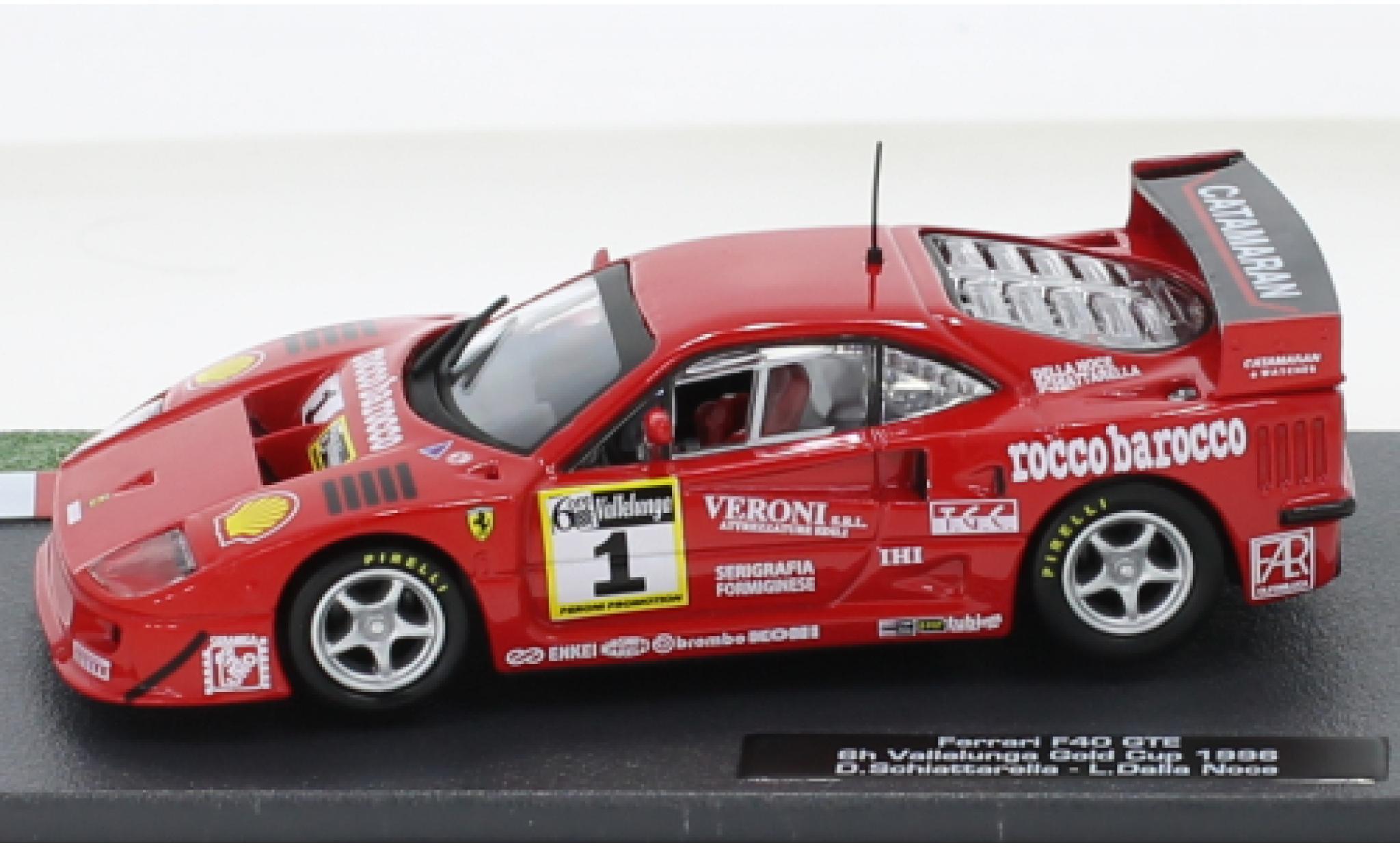 Ferrari F40 1/43 SpecialC GTE No.1 6h Vallelunga 1996 modellino in miniatura