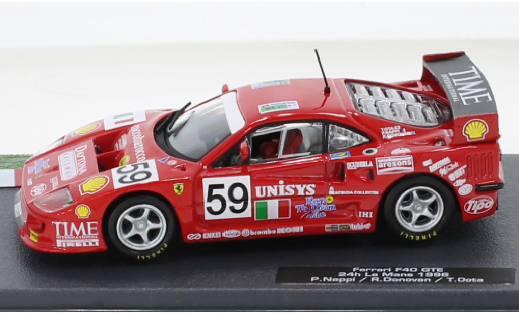 Ferrari F40 1/43 SpecialC GTE No.59 24h Le Mans 1996 modellino in miniatura