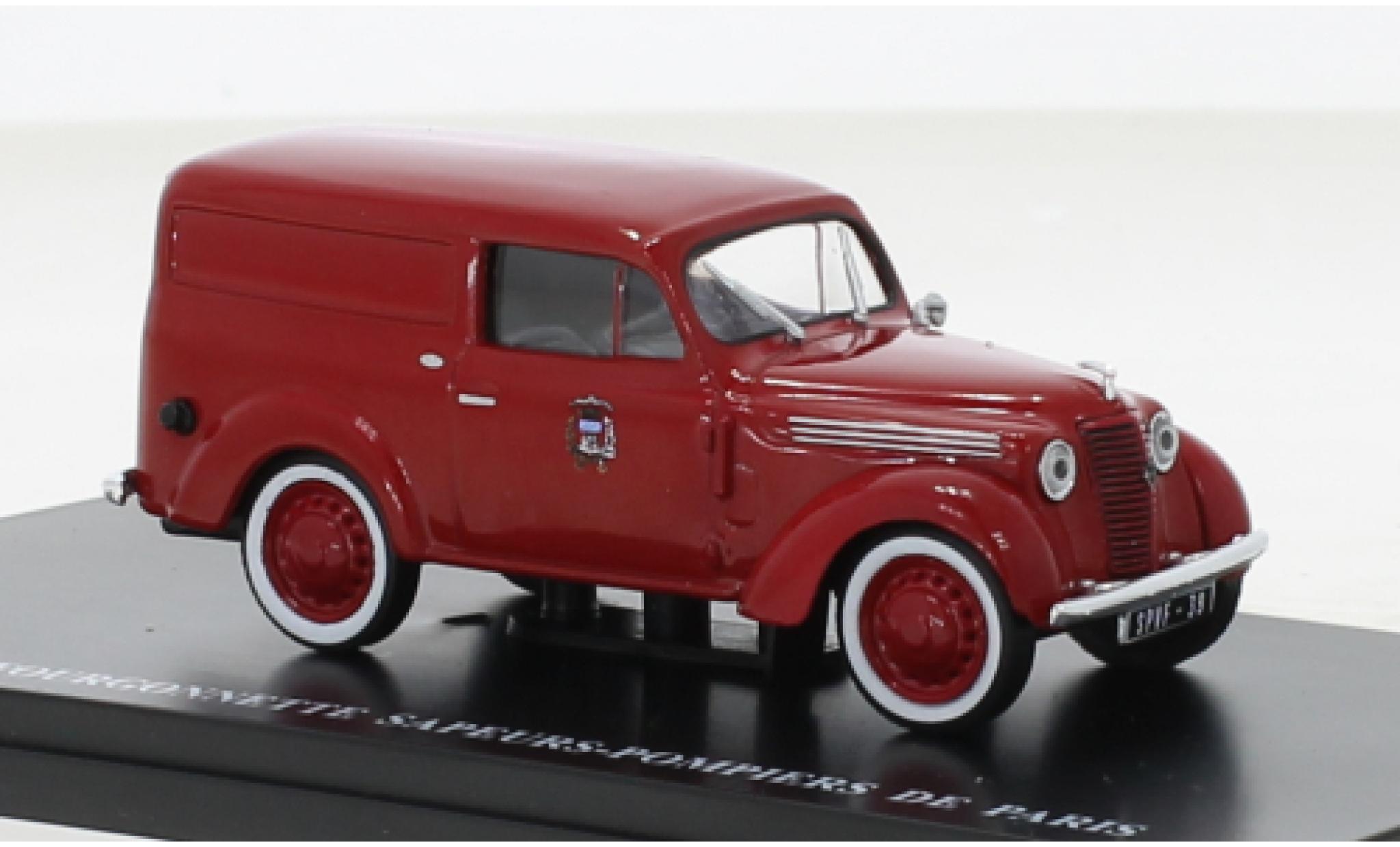 Renault Juvaquatre 1/43 SpecialC Fourgonette Sapeurs Pompiers (F) 1953 modellino in miniatura
