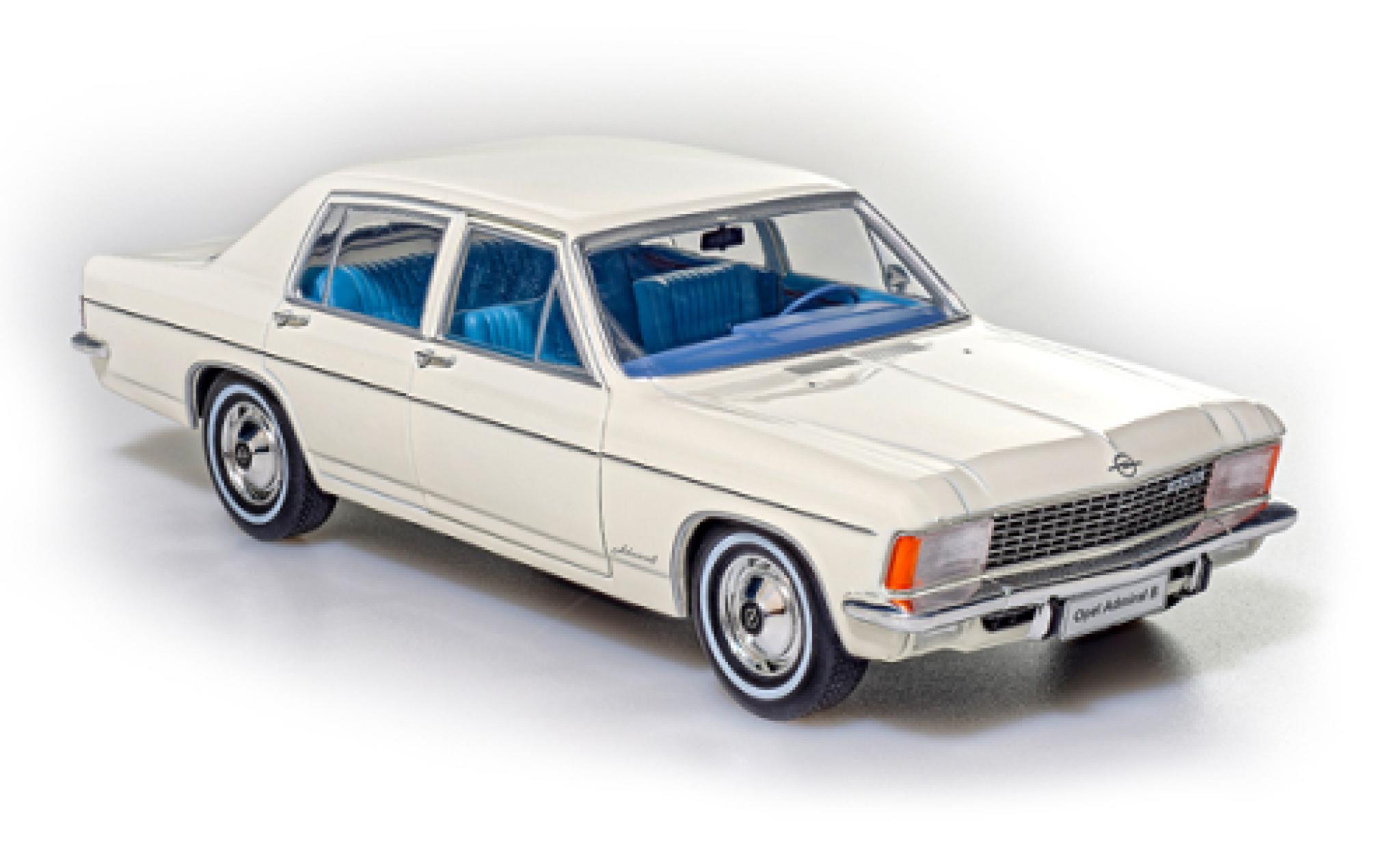 Opel Admiral 1/24 SpecialC B bianco 1969 modellino in miniatura
