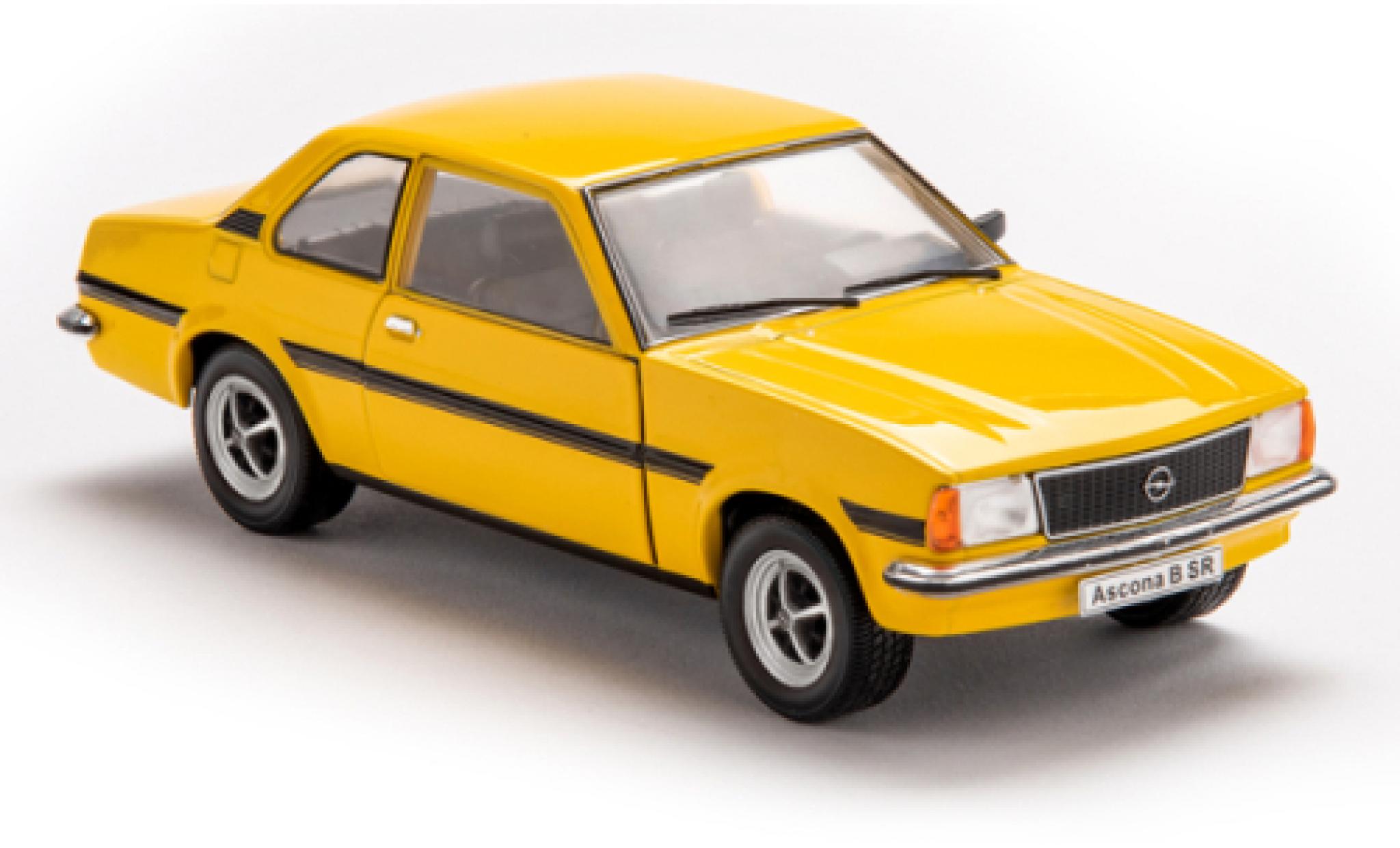 Opel Ascona 1/24 SpecialC B 1.6 SR giallo 1975 modellino in miniatura