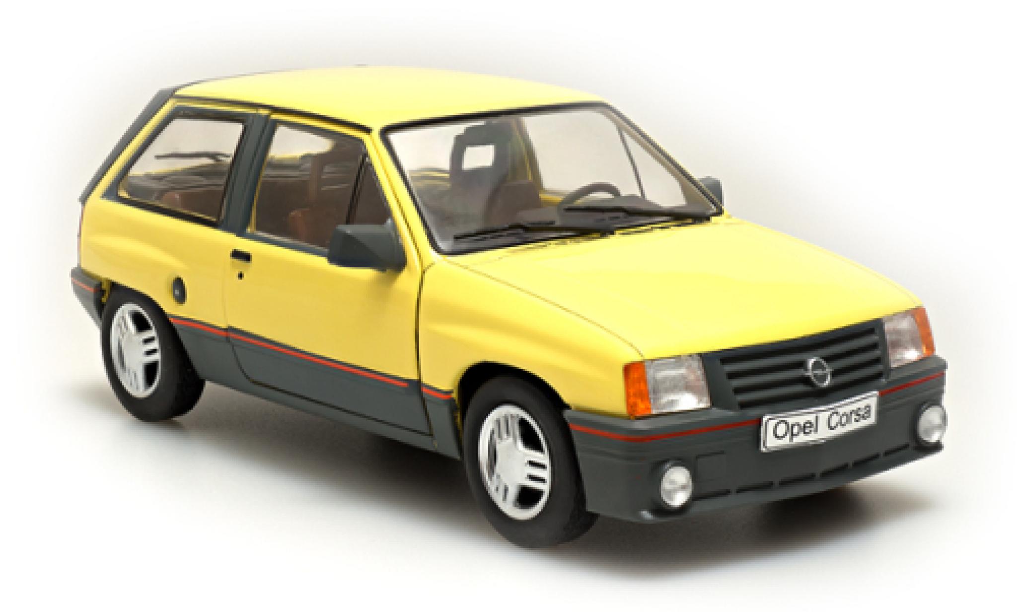 Opel Corsa 1/24 SpecialC A 1.3 SR giallo 1983 modellino in miniatura