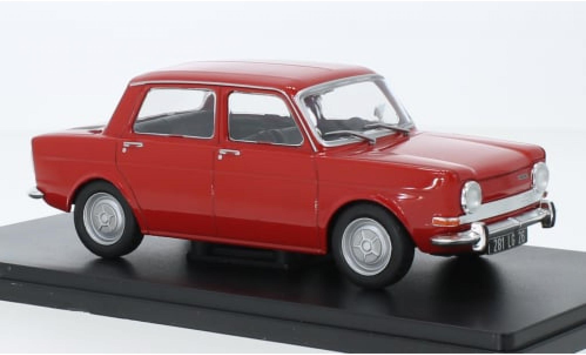 Simca 1000 1/24 SpecialC .-132 rot 1976 1:24 modellino in miniatura