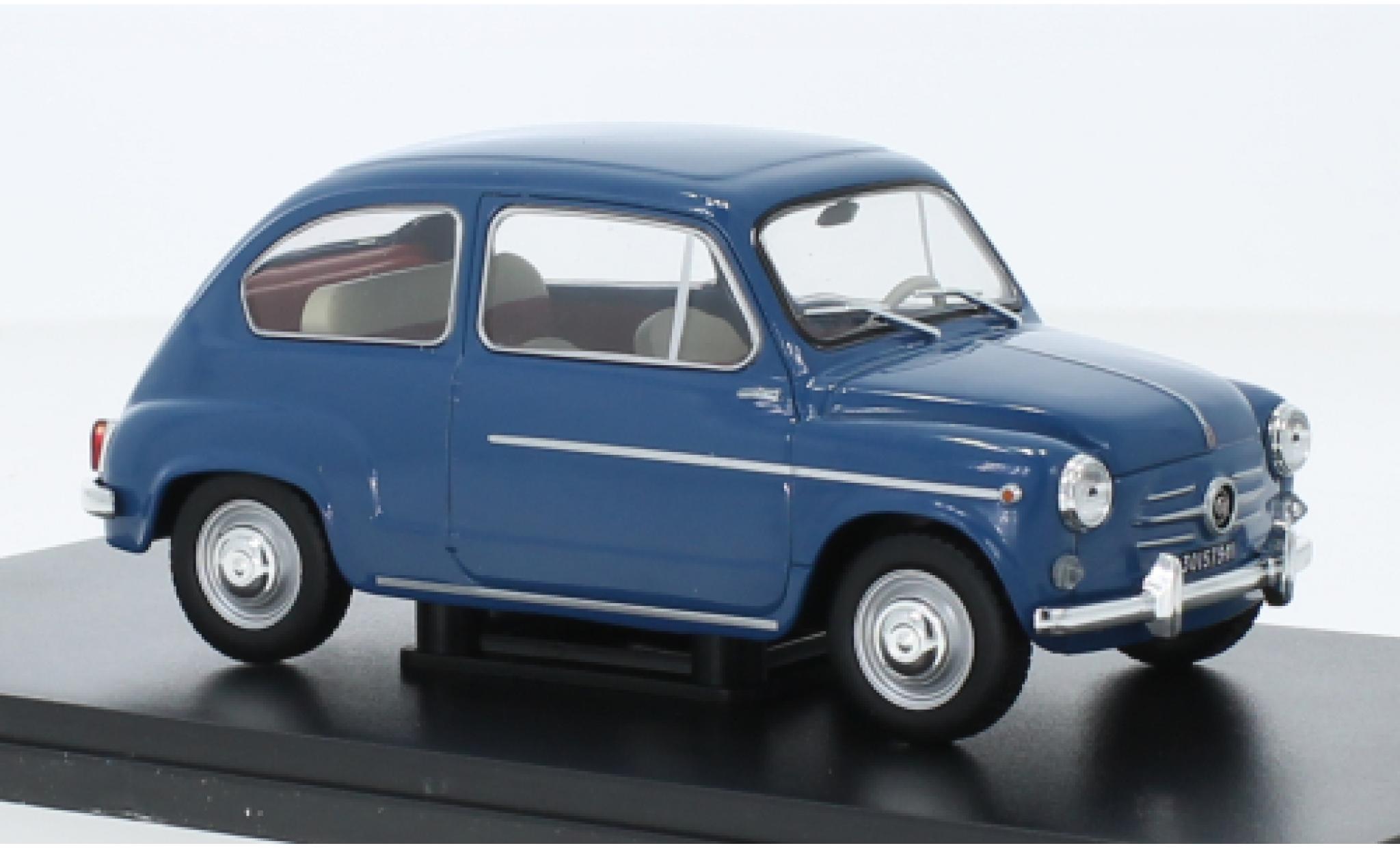 Fiat 600 1/24 SpecialC .-132 D (1.Serie) blu 1960 modellino in miniatura