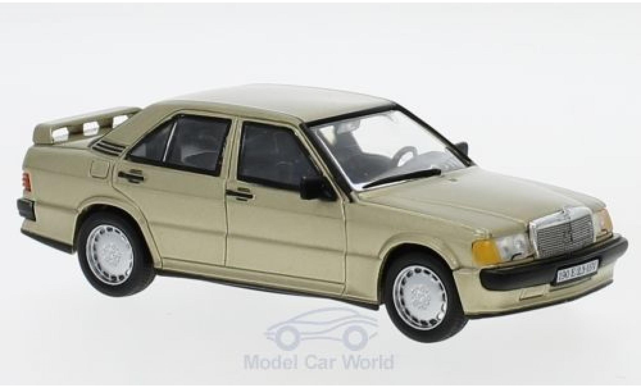 Mercedes 190 1/43 SpecialC E 2.3-16V (W201) metallico beige 1984 ohne Vitrine modellino in miniatura