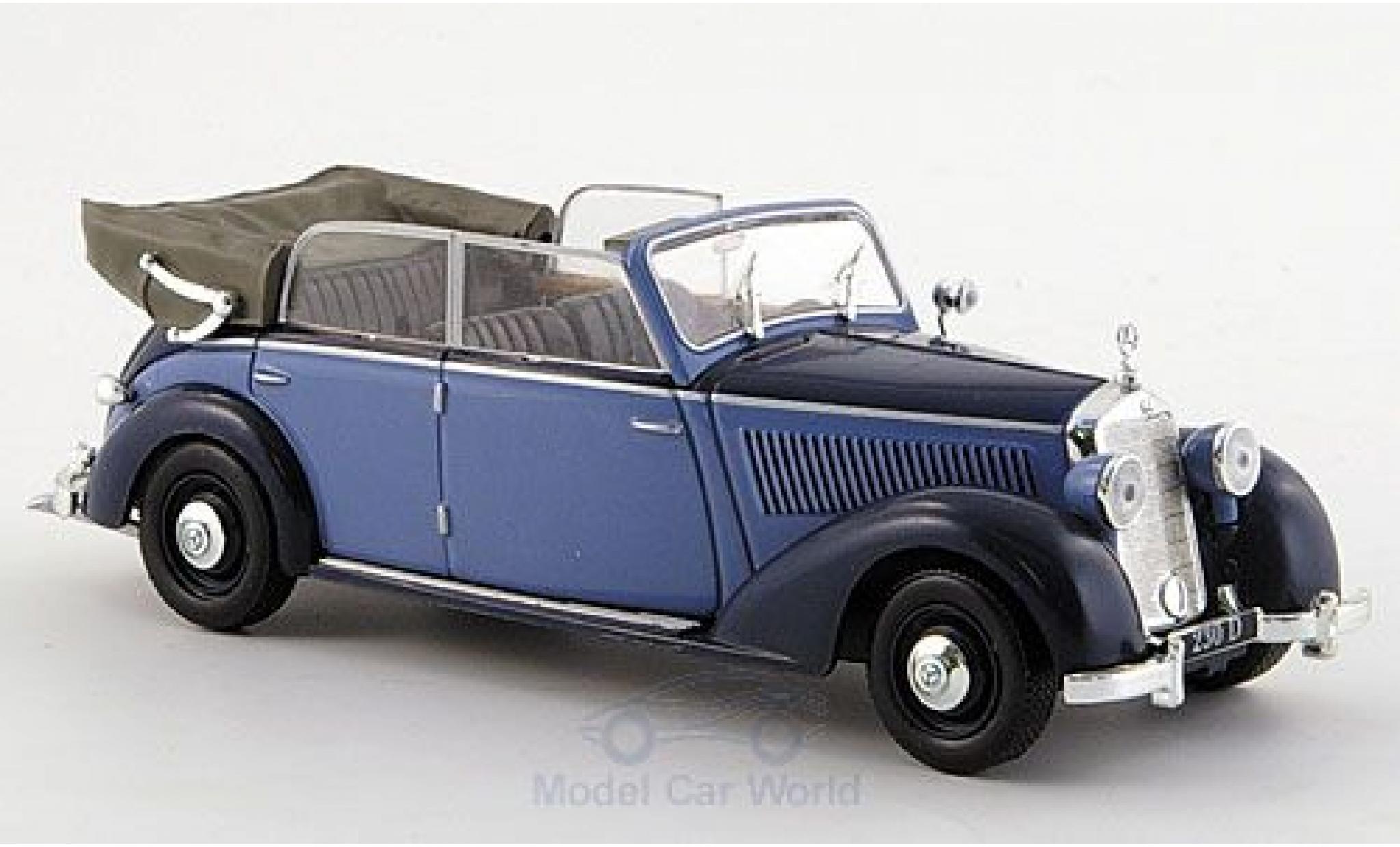 Mercedes 230 1/43 SpecialC Cabriolet D (W 153) blu/blu 1939 ohne Vitrine modellino in miniatura