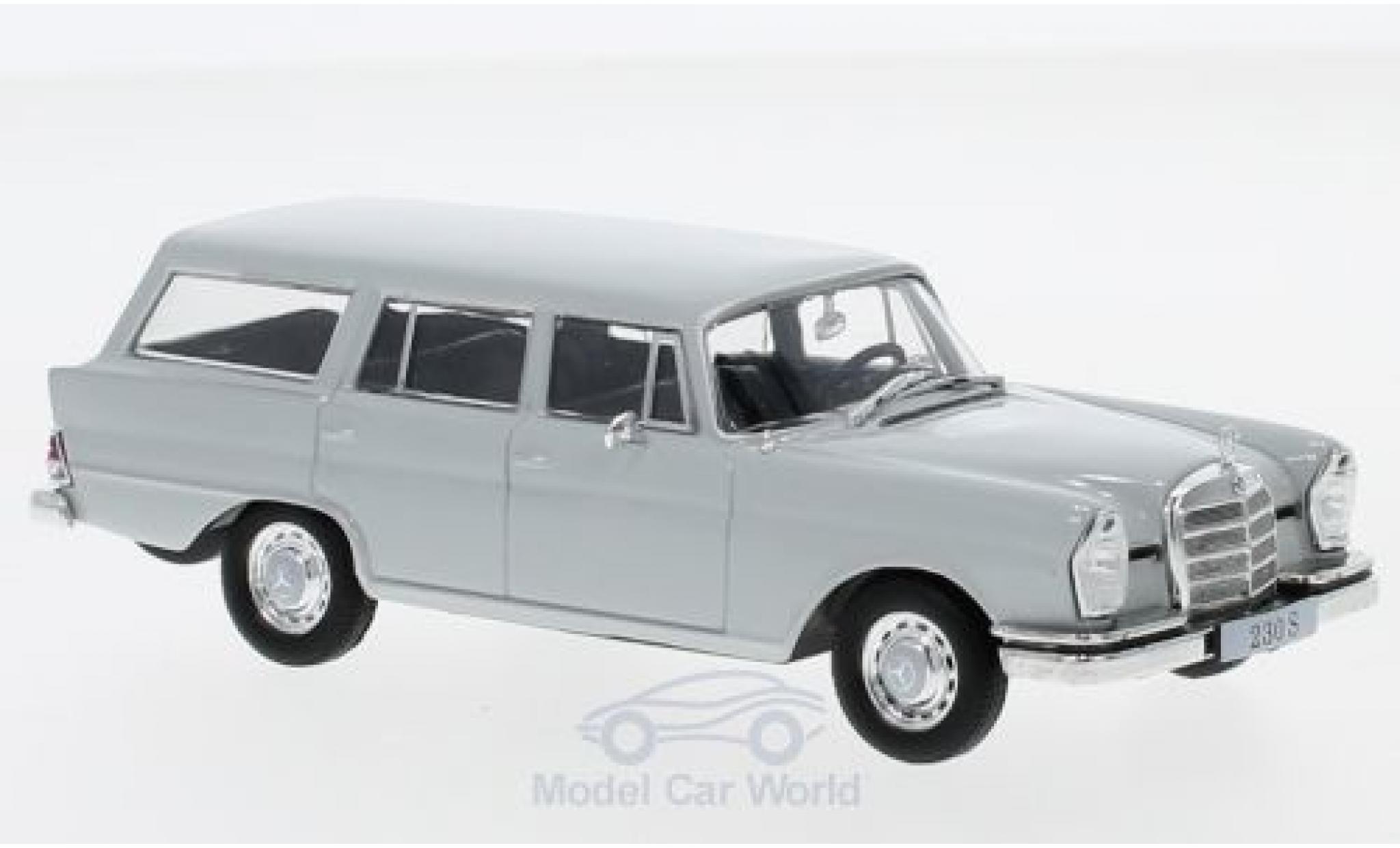 Mercedes 230 1/43 SpecialC S Universal (W111) grigio 1967 ohne Vitrine modellino in miniatura
